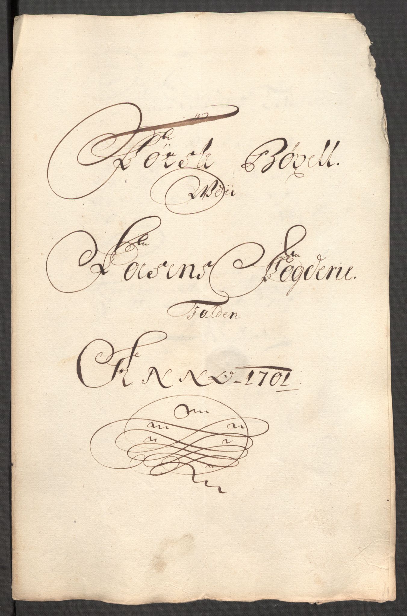 Rentekammeret inntil 1814, Reviderte regnskaper, Fogderegnskap, AV/RA-EA-4092/R57/L3854: Fogderegnskap Fosen, 1700-1701, p. 266