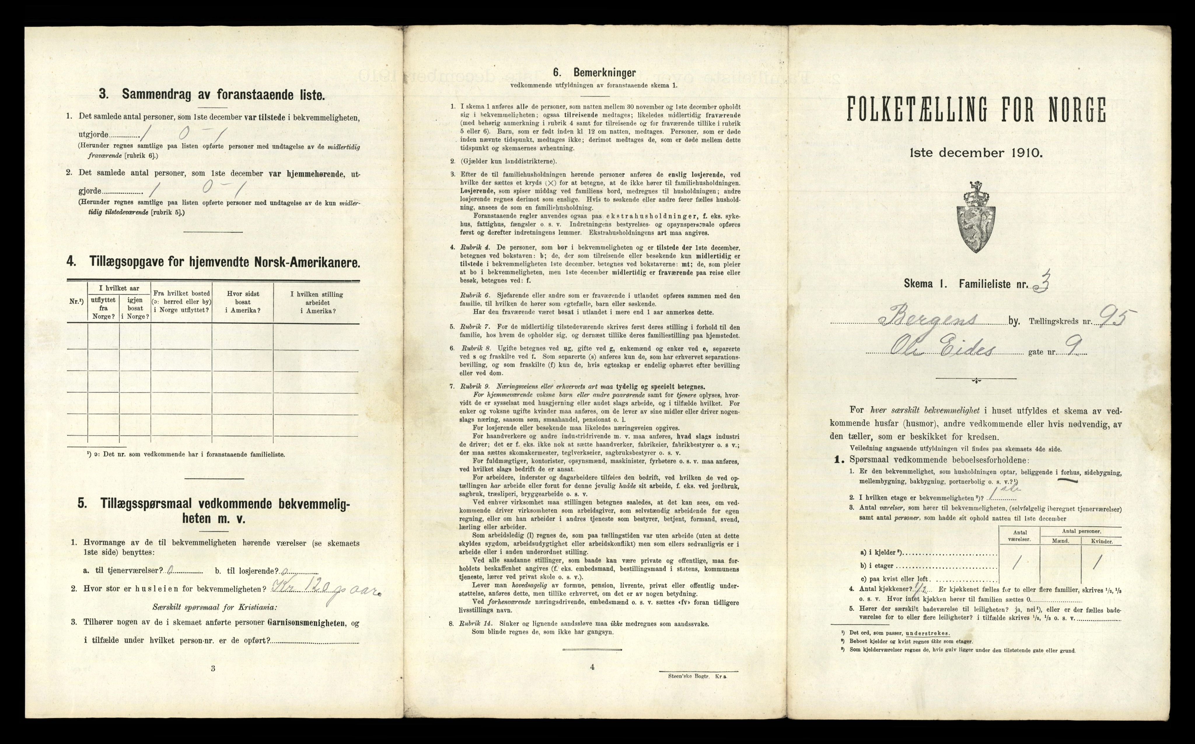 RA, 1910 census for Bergen, 1910, p. 33359