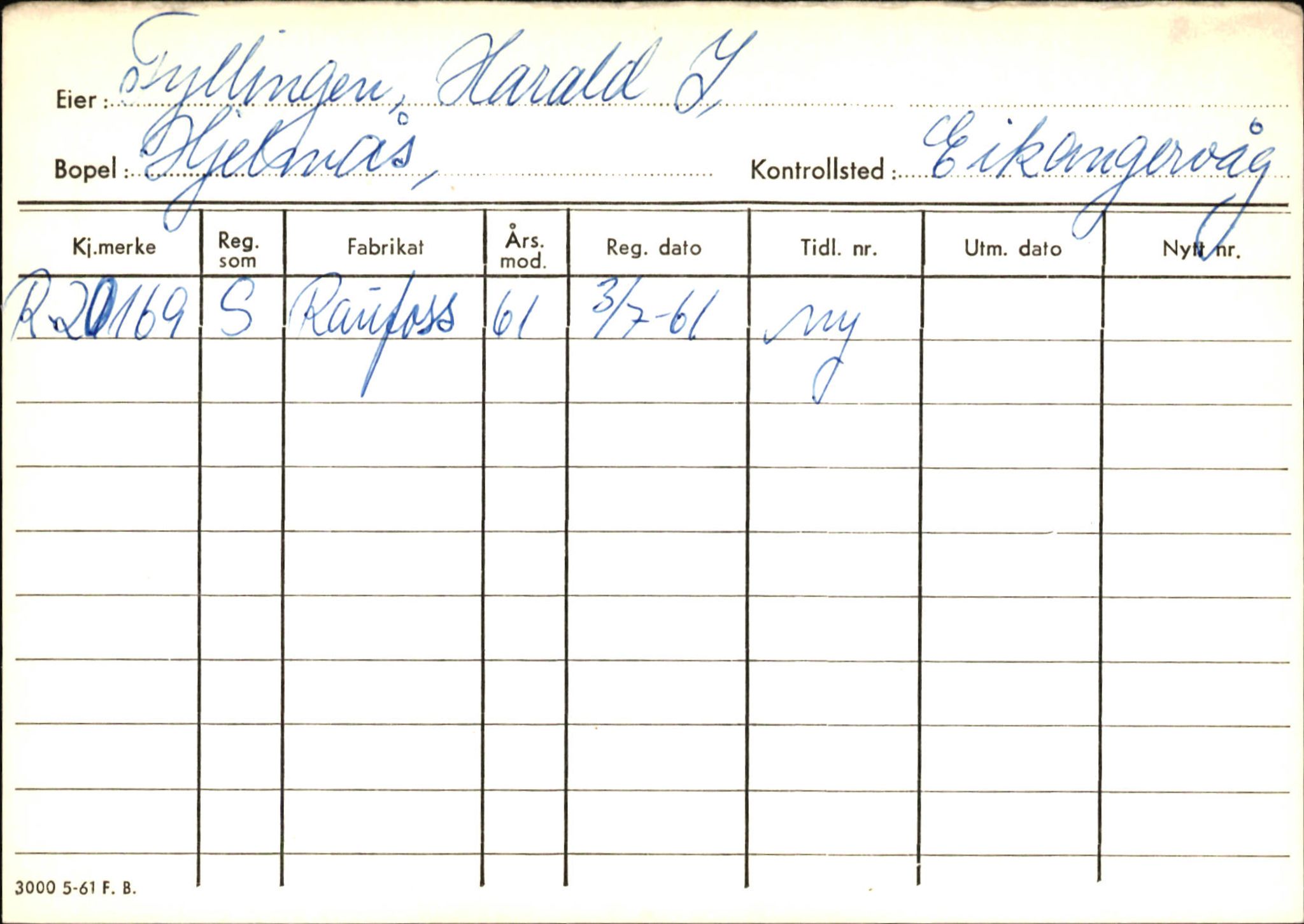 Statens vegvesen, Hordaland vegkontor, AV/SAB-A-5201/2/Ha/L0015: R-eierkort F-G, 1920-1971, p. 72