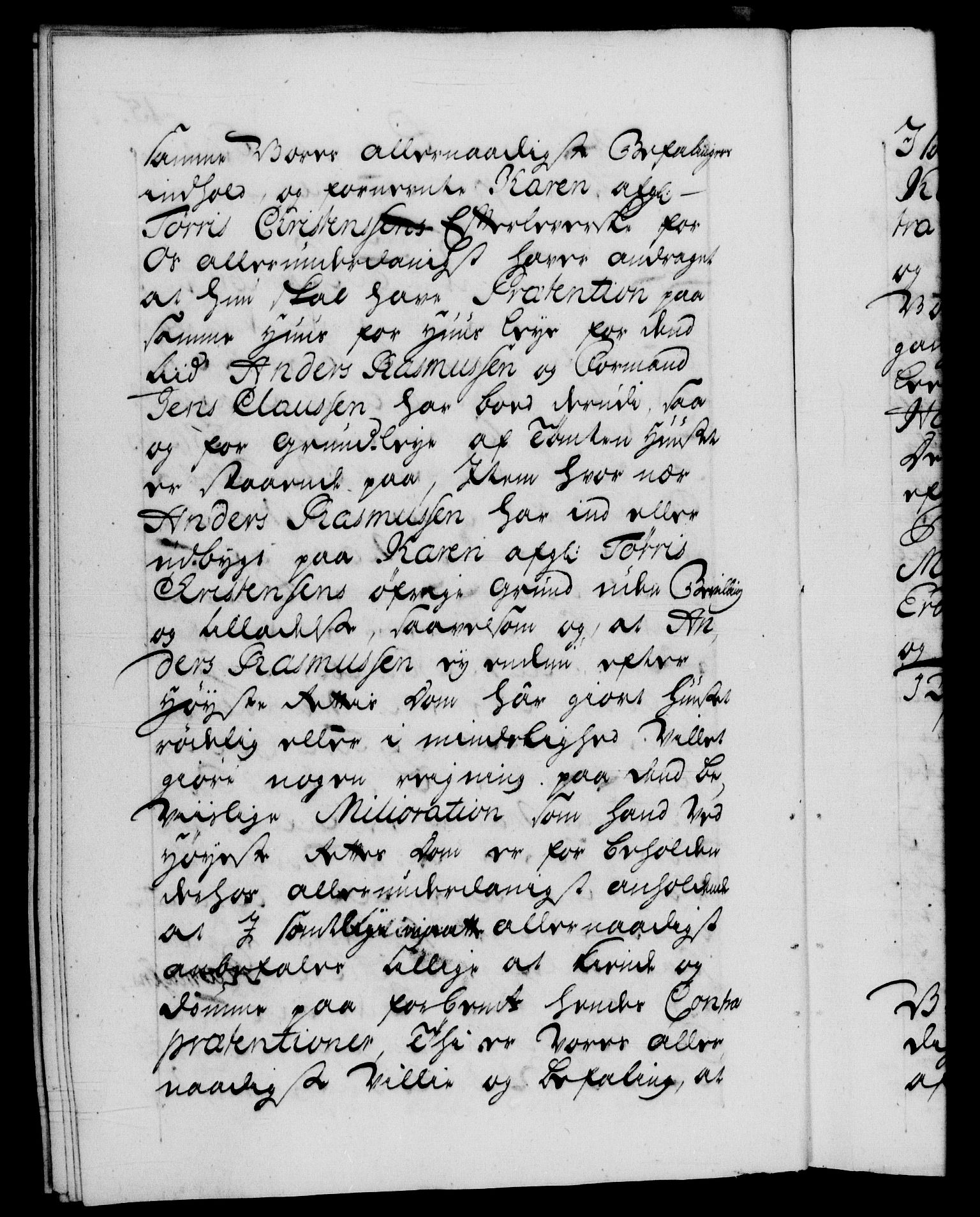Danske Kanselli 1572-1799, AV/RA-EA-3023/F/Fc/Fca/Fcab/L0024: Norske tegnelser, 1728-1730, p. 15b