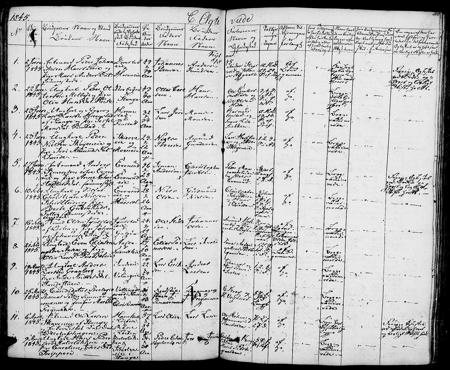 Romedal prestekontor, AV/SAH-PREST-004/K/L0003: Parish register (official) no. 3, 1829-1846, p. 223