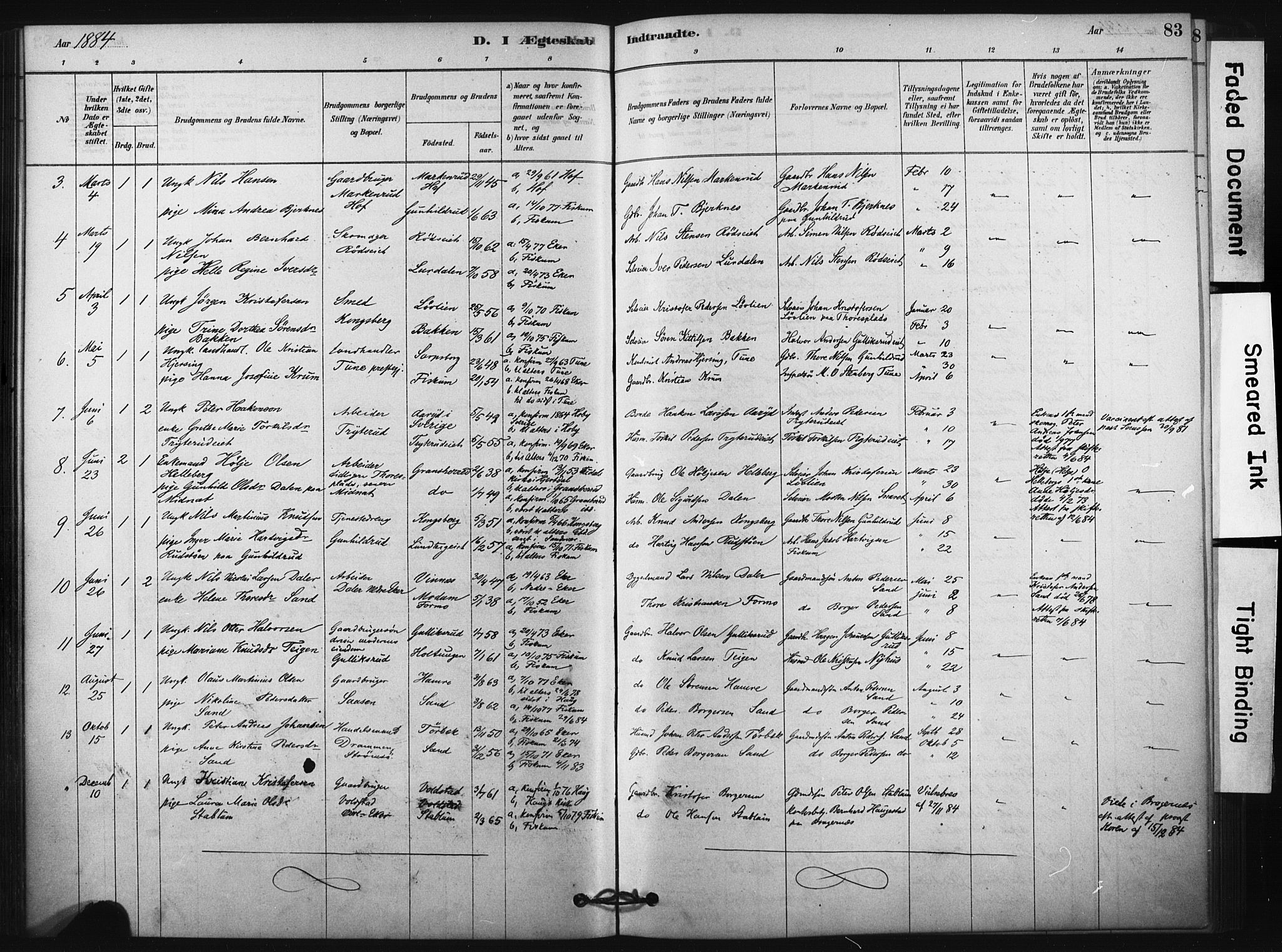 Fiskum kirkebøker, SAKO/A-15/F/Fa/L0002: Parish register (official) no. 2, 1878-1890, p. 83