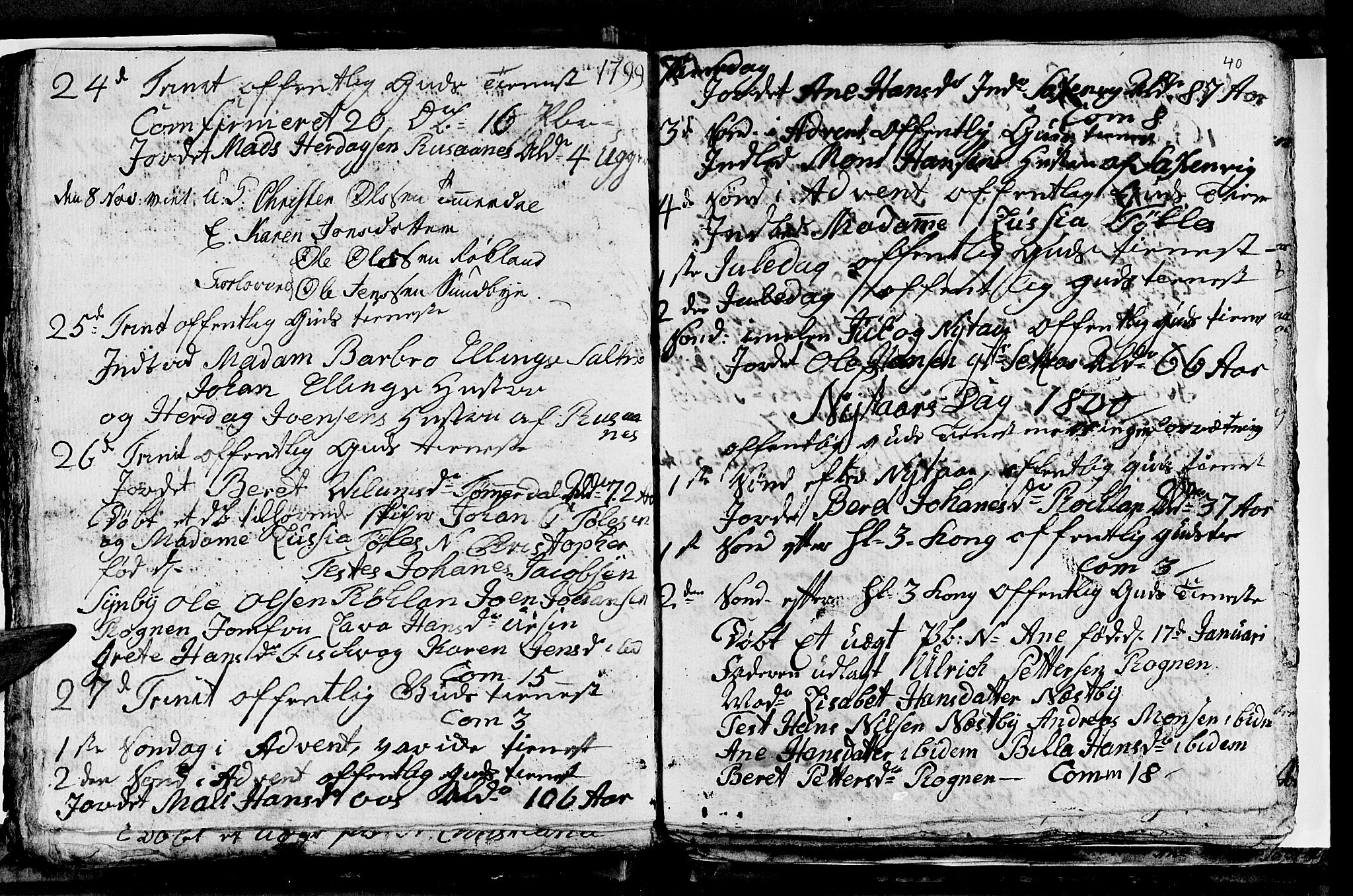 Ministerialprotokoller, klokkerbøker og fødselsregistre - Nordland, SAT/A-1459/847/L0674: Parish register (copy) no. 847C02, 1793-1807, p. 40