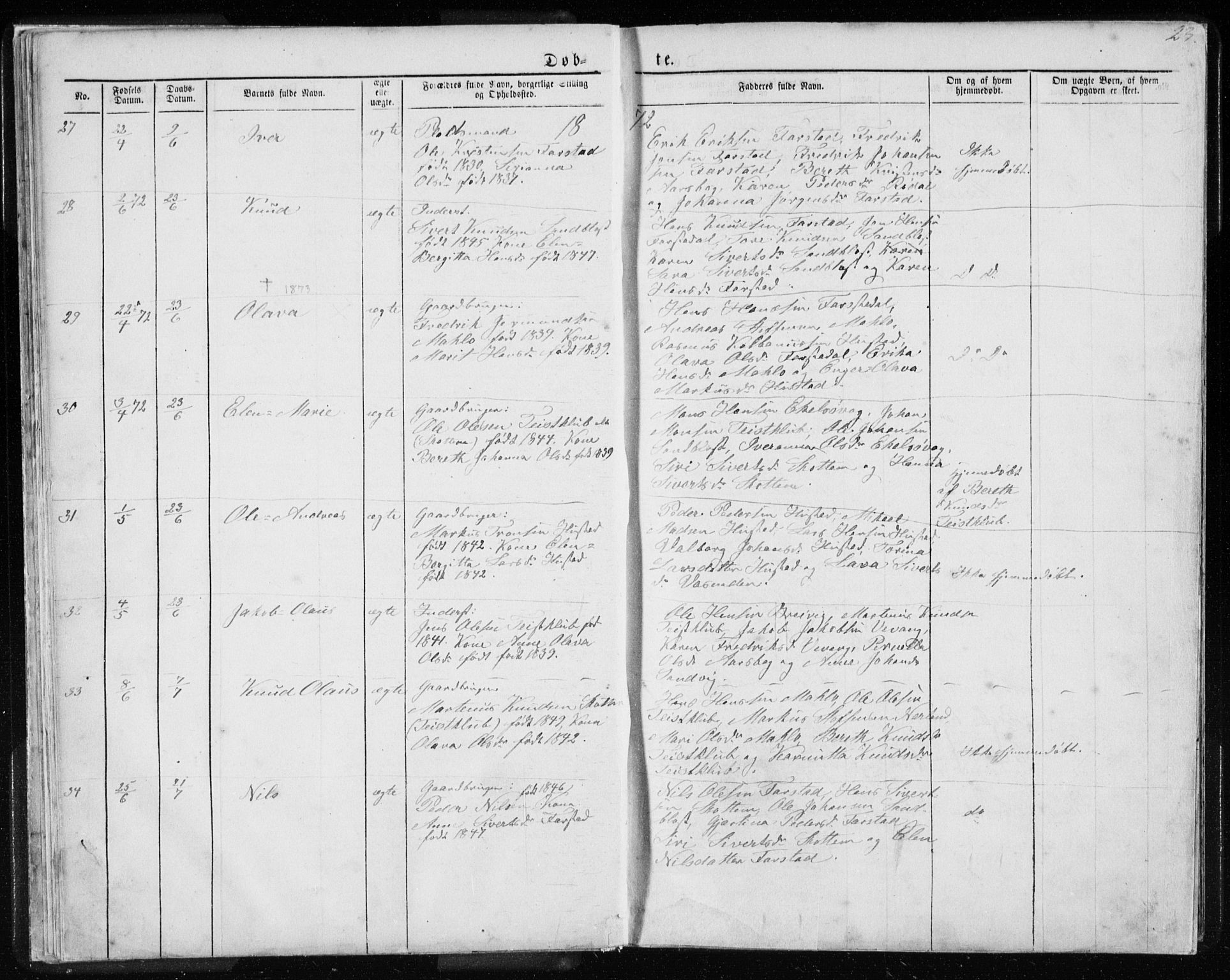 Ministerialprotokoller, klokkerbøker og fødselsregistre - Møre og Romsdal, AV/SAT-A-1454/567/L0782: Parish register (copy) no. 567C02, 1867-1886, p. 23