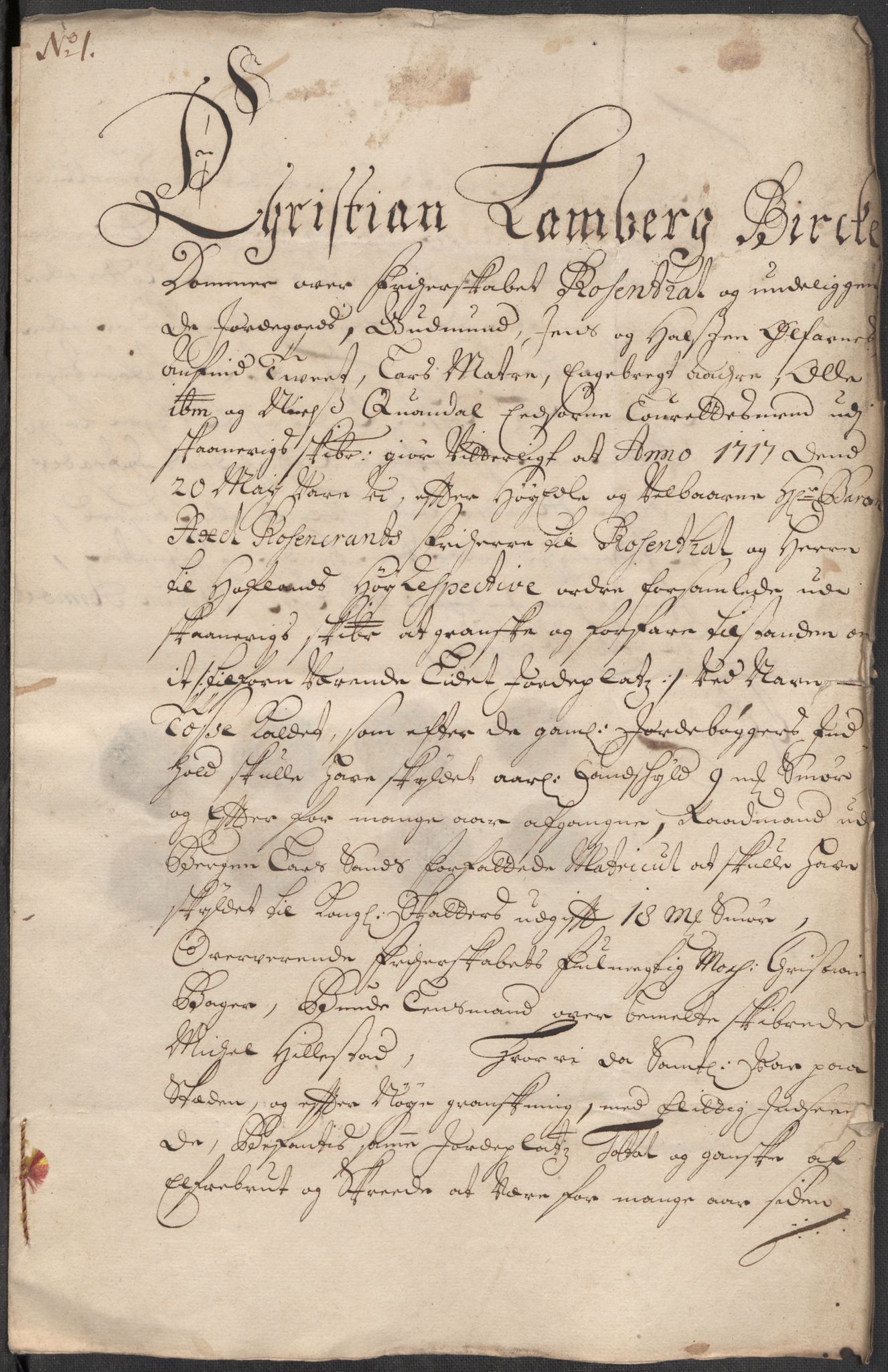 Rentekammeret inntil 1814, Reviderte regnskaper, Fogderegnskap, AV/RA-EA-4092/R49/L3139: Fogderegnskap Rosendal Baroni, 1715-1717, p. 193