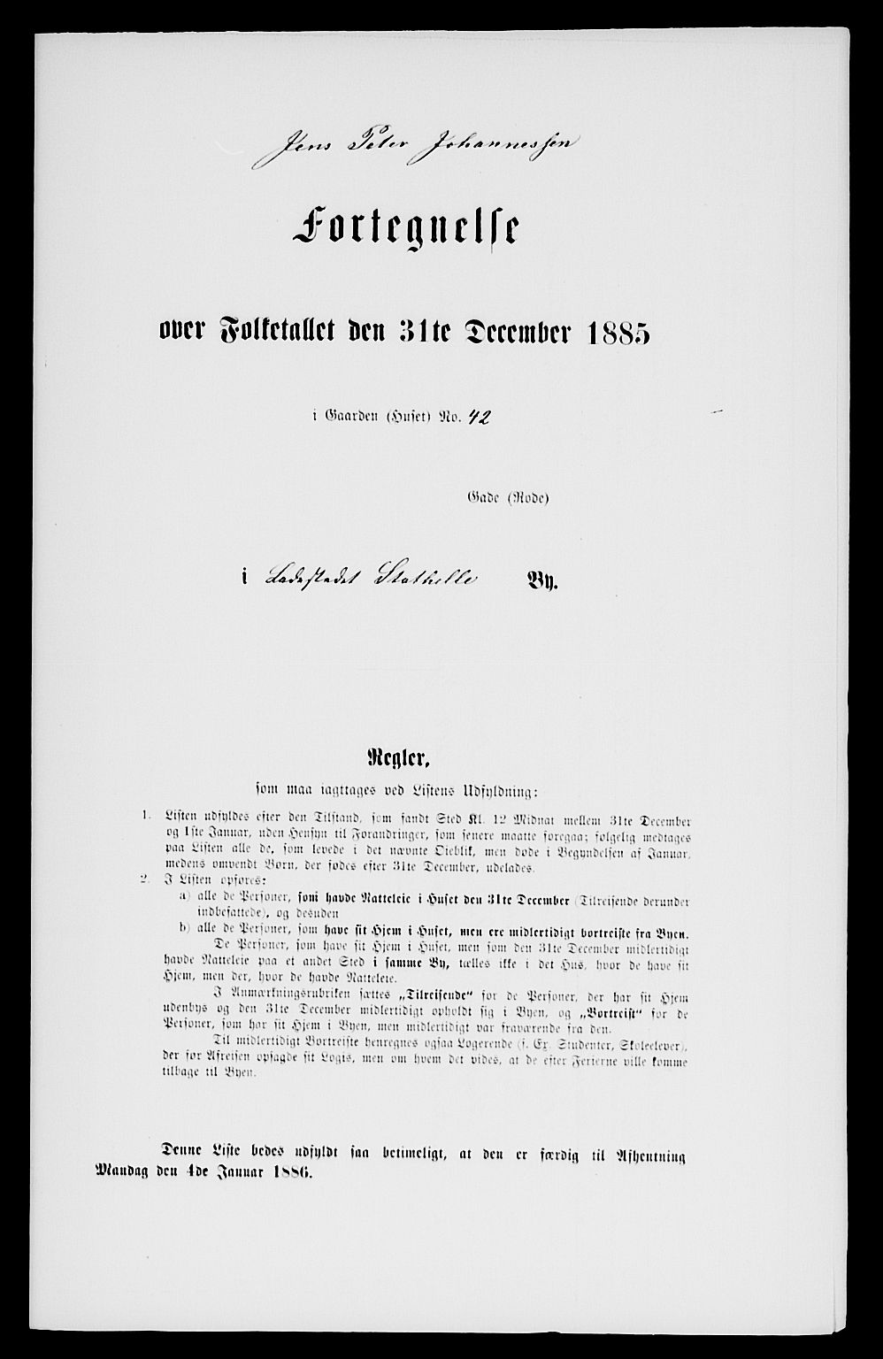 SAKO, 1885 census for 0803 Stathelle, 1885, p. 81