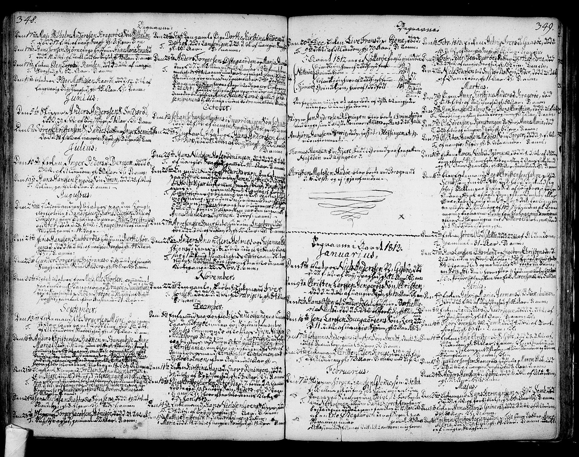 Nøtterøy kirkebøker, AV/SAKO-A-354/F/Fa/L0003: Parish register (official) no. I 3, 1791-1814, p. 348-349