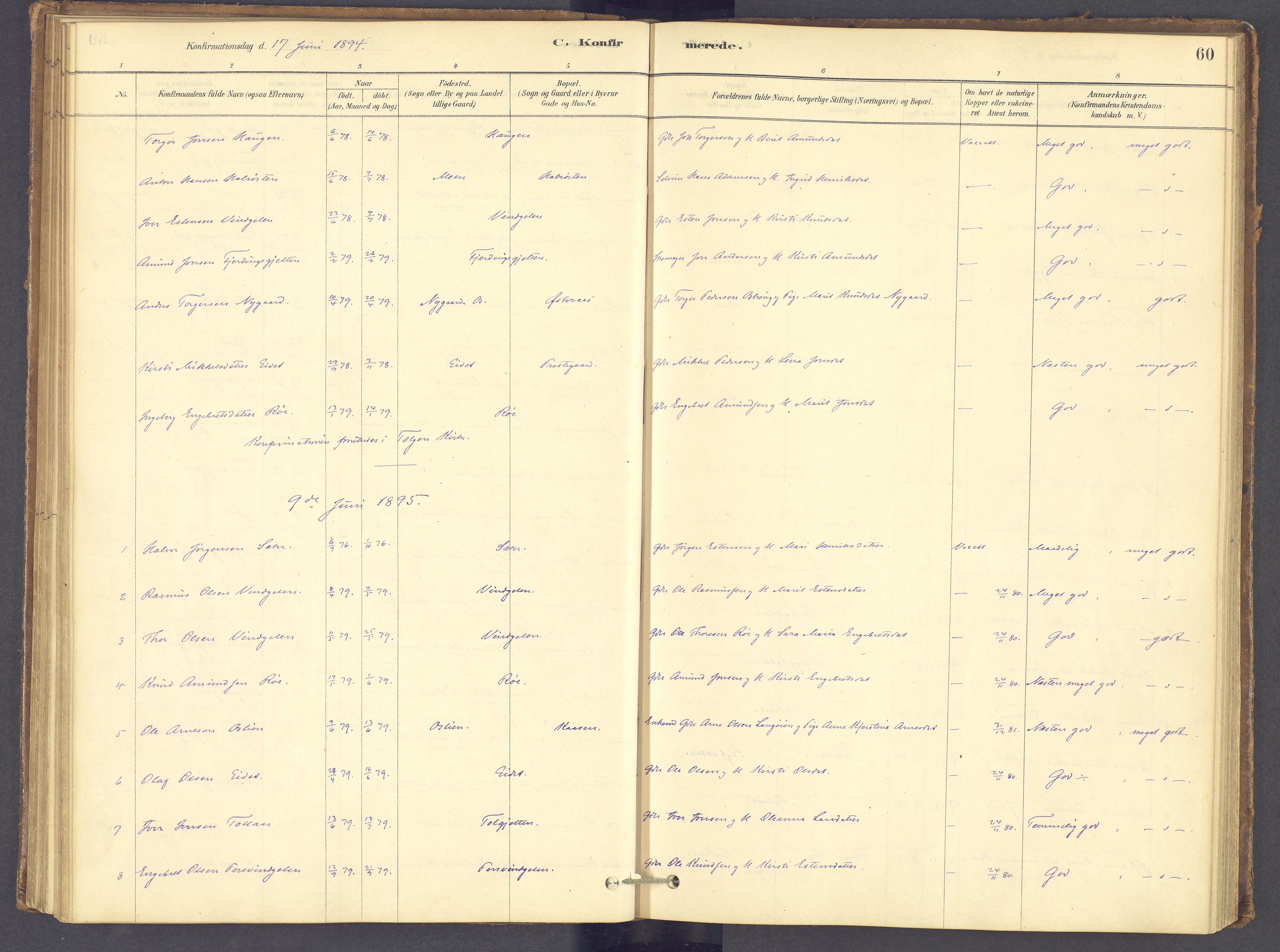 Tolga prestekontor, SAH/PREST-062/K/L0012: Parish register (official) no. 12, 1877-1925, p. 60