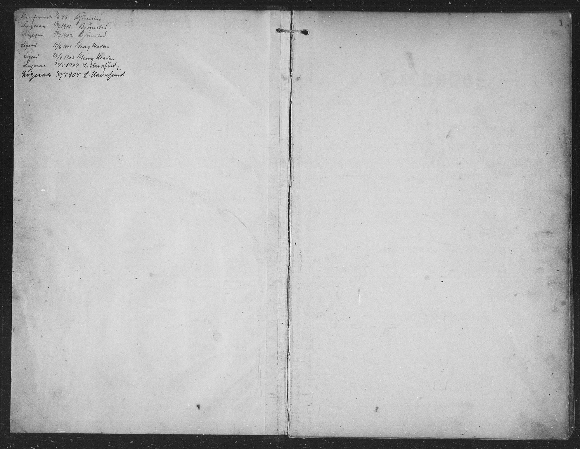 Alversund Sokneprestembete, SAB/A-73901/H/Ha/Hab: Parish register (copy) no. B 4, 1897-1914, p. 1