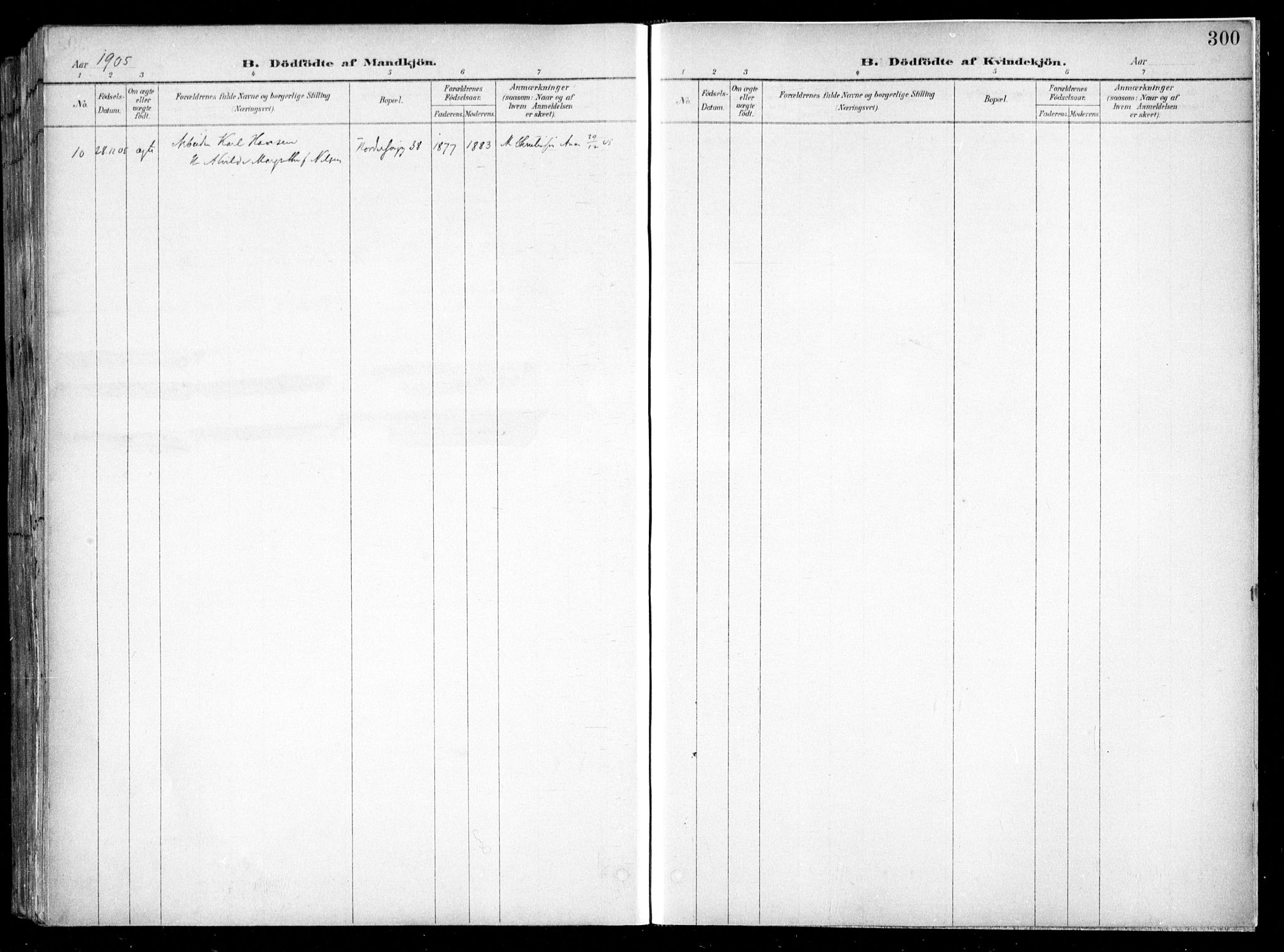 Kampen prestekontor Kirkebøker, AV/SAO-A-10853/F/Fa/L0007: Parish register (official) no. I 7, 1897-1905, p. 300