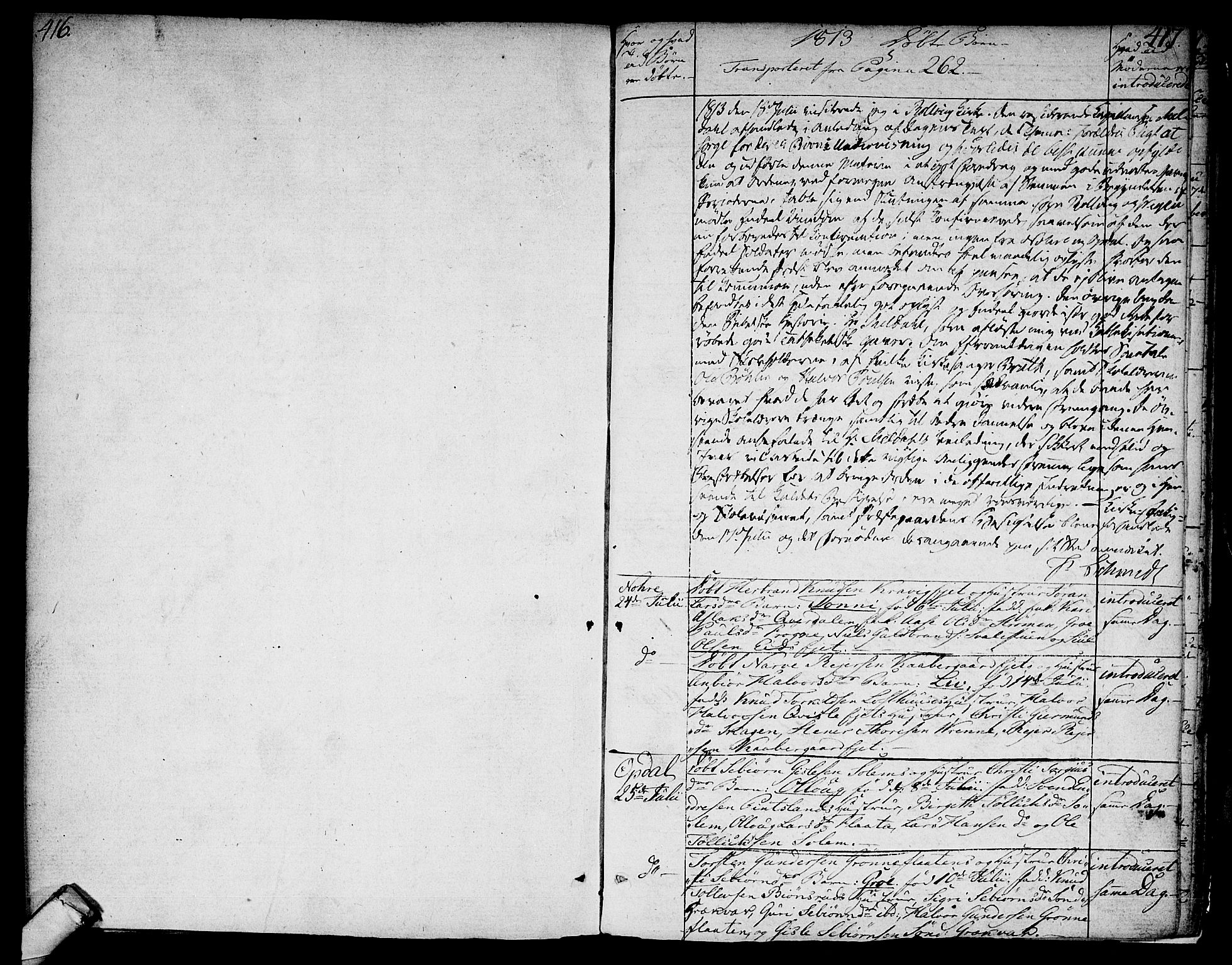 Rollag kirkebøker, AV/SAKO-A-240/F/Fa/L0005: Parish register (official) no. I 5, 1792-1814, p. 416-417