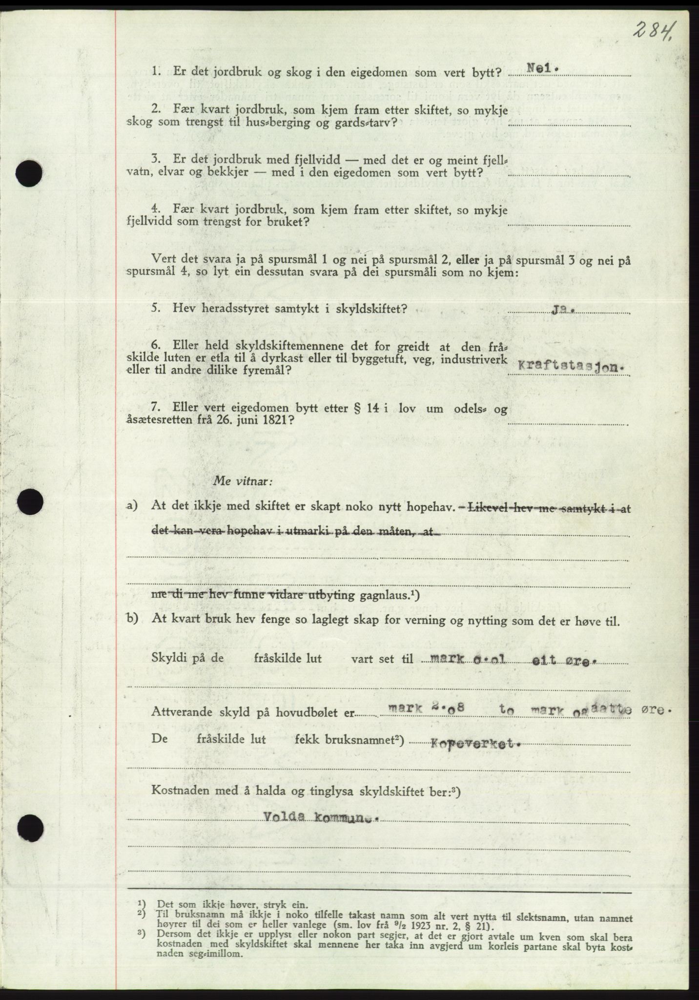 Søre Sunnmøre sorenskriveri, AV/SAT-A-4122/1/2/2C/L0062: Mortgage book no. 56, 1936-1937, Diary no: : 149/1937