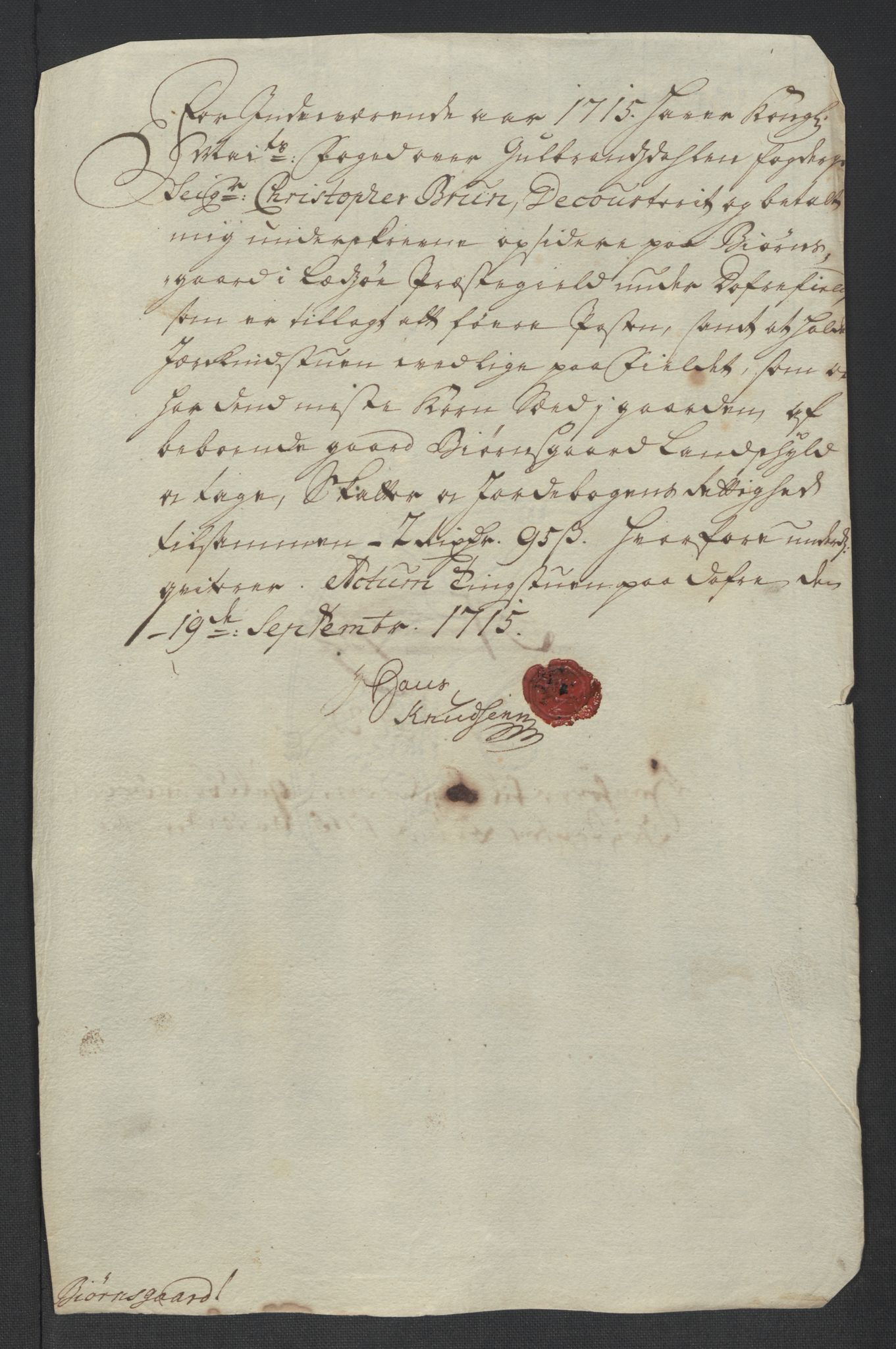 Rentekammeret inntil 1814, Reviderte regnskaper, Fogderegnskap, AV/RA-EA-4092/R17/L1184: Fogderegnskap Gudbrandsdal, 1715, p. 204