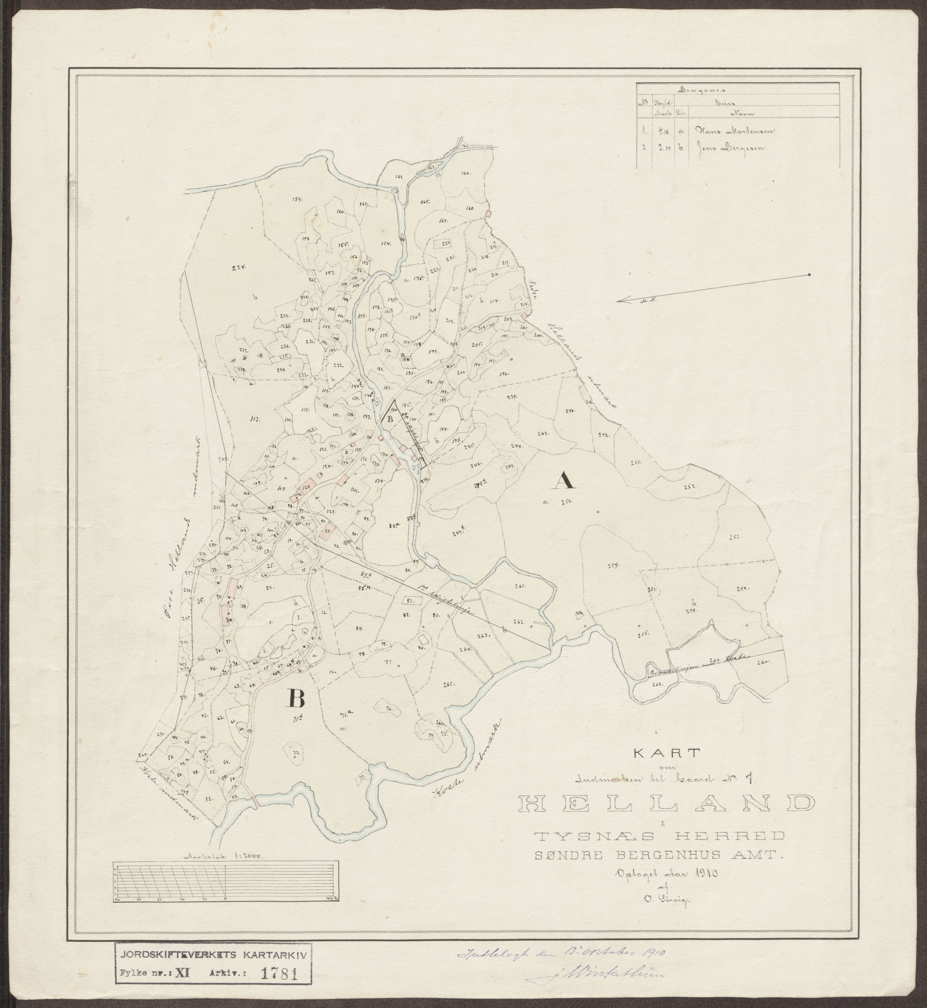 Jordskifteverkets kartarkiv, RA/S-3929/T, 1859-1988, p. 1945