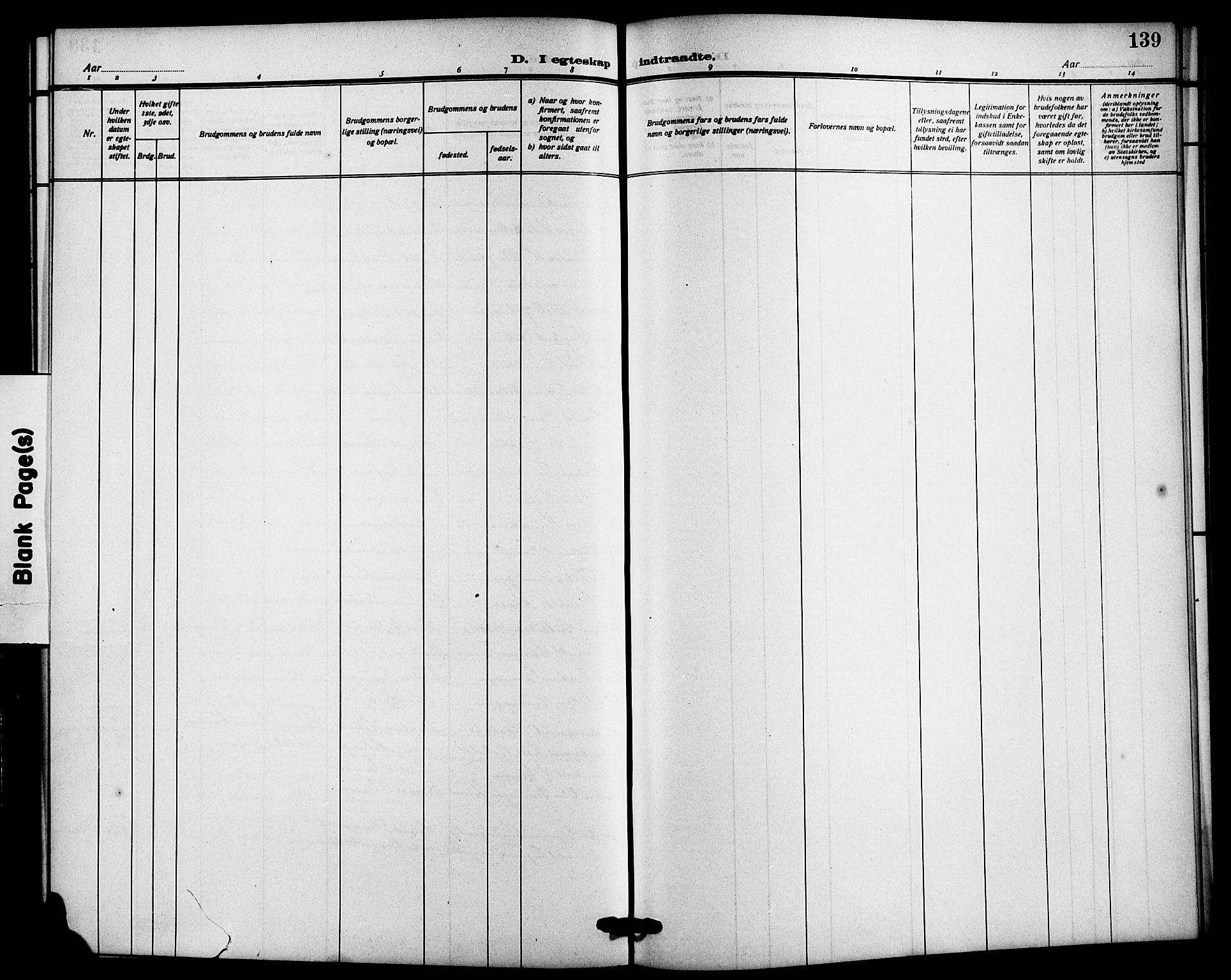 Bø kirkebøker, SAKO/A-257/G/Ga/L0007: Parish register (copy) no. 7, 1909-1924, p. 139