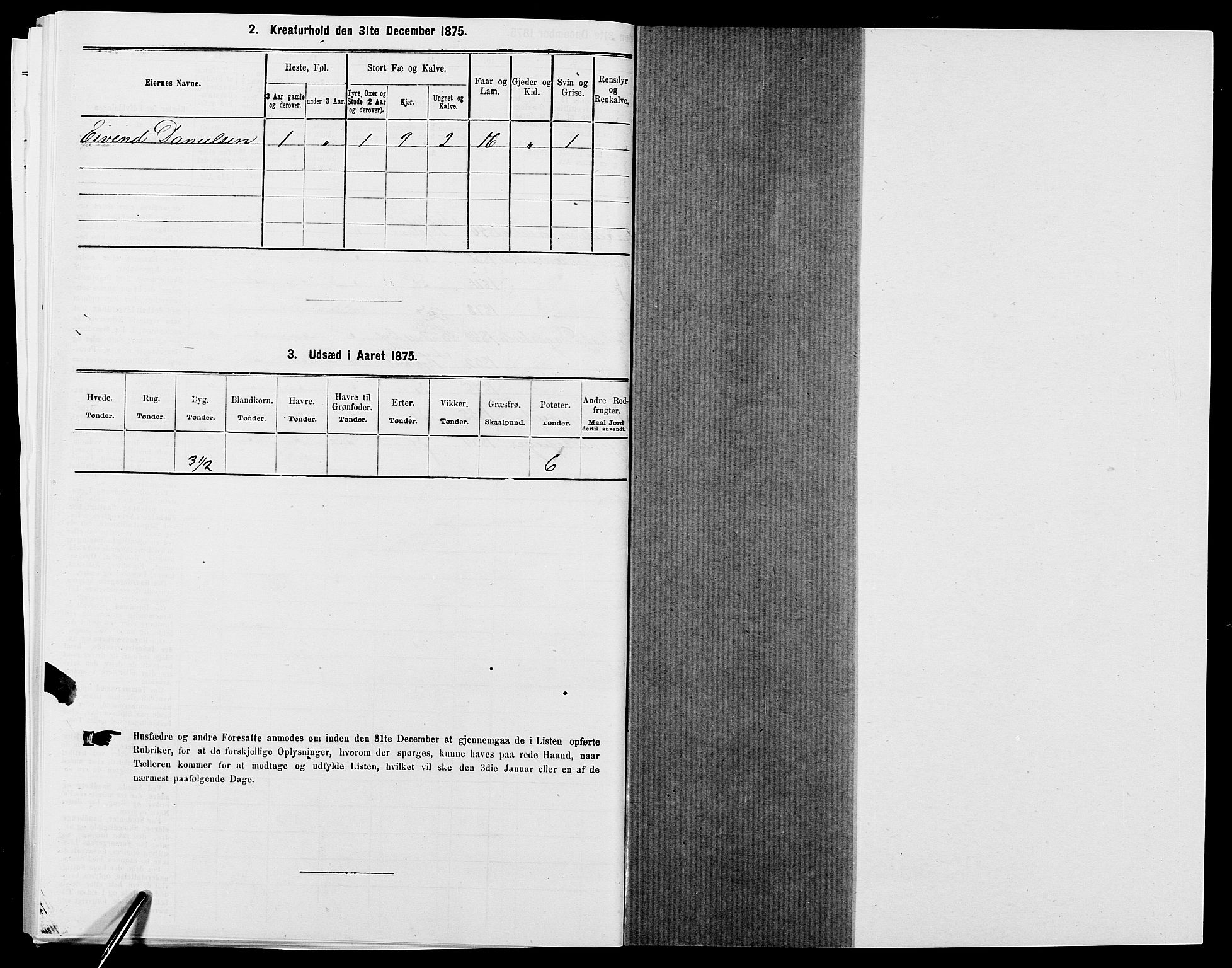 SAK, 1875 census for 0938P Bygland, 1875, p. 230