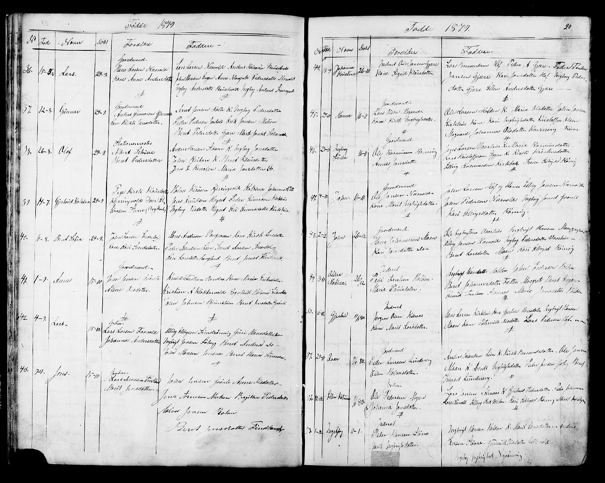 Ministerialprotokoller, klokkerbøker og fødselsregistre - Sør-Trøndelag, SAT/A-1456/686/L0985: Parish register (copy) no. 686C01, 1871-1933, p. 20