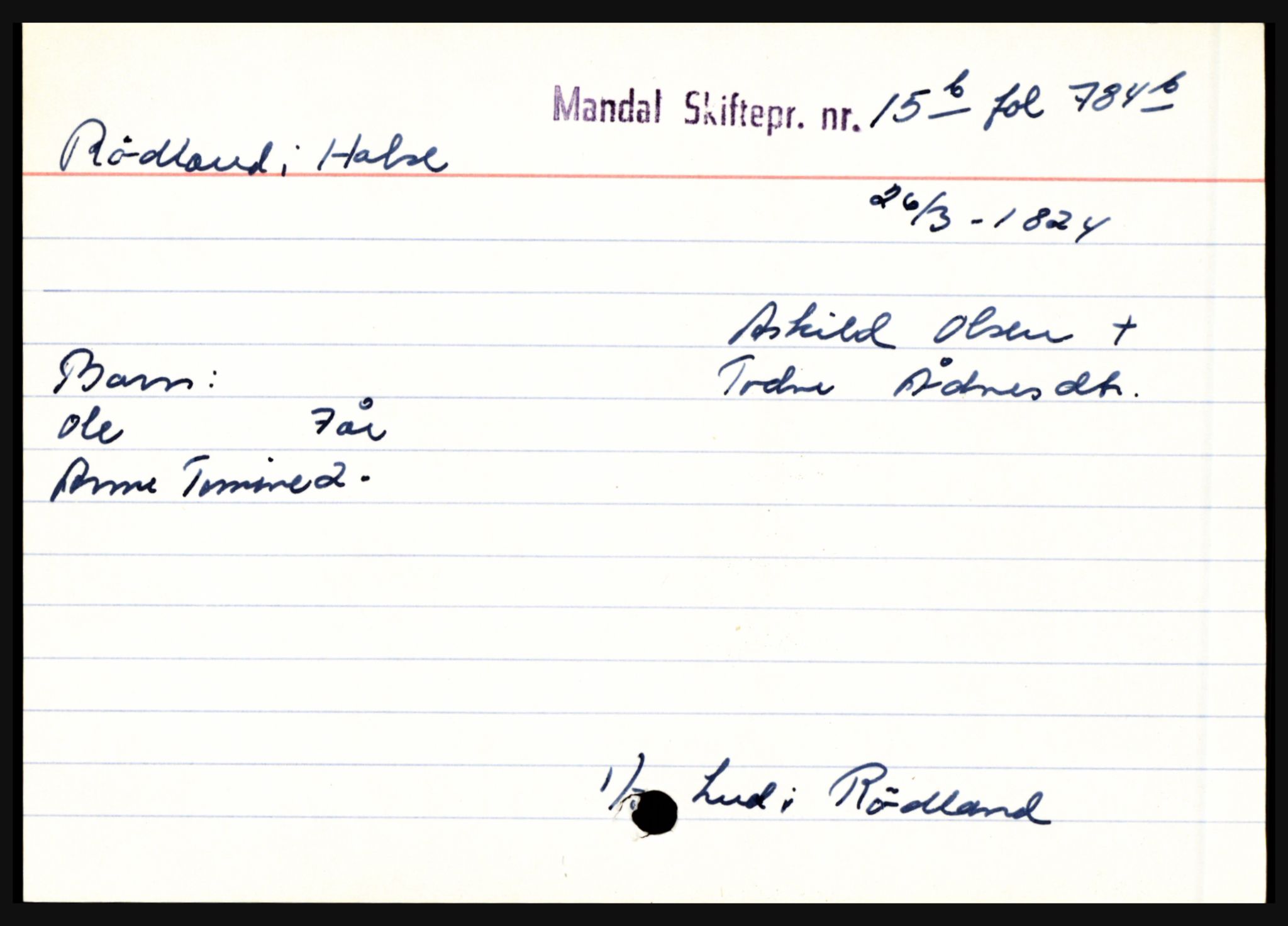 Mandal sorenskriveri, AV/SAK-1221-0005/001/H, p. 19003
