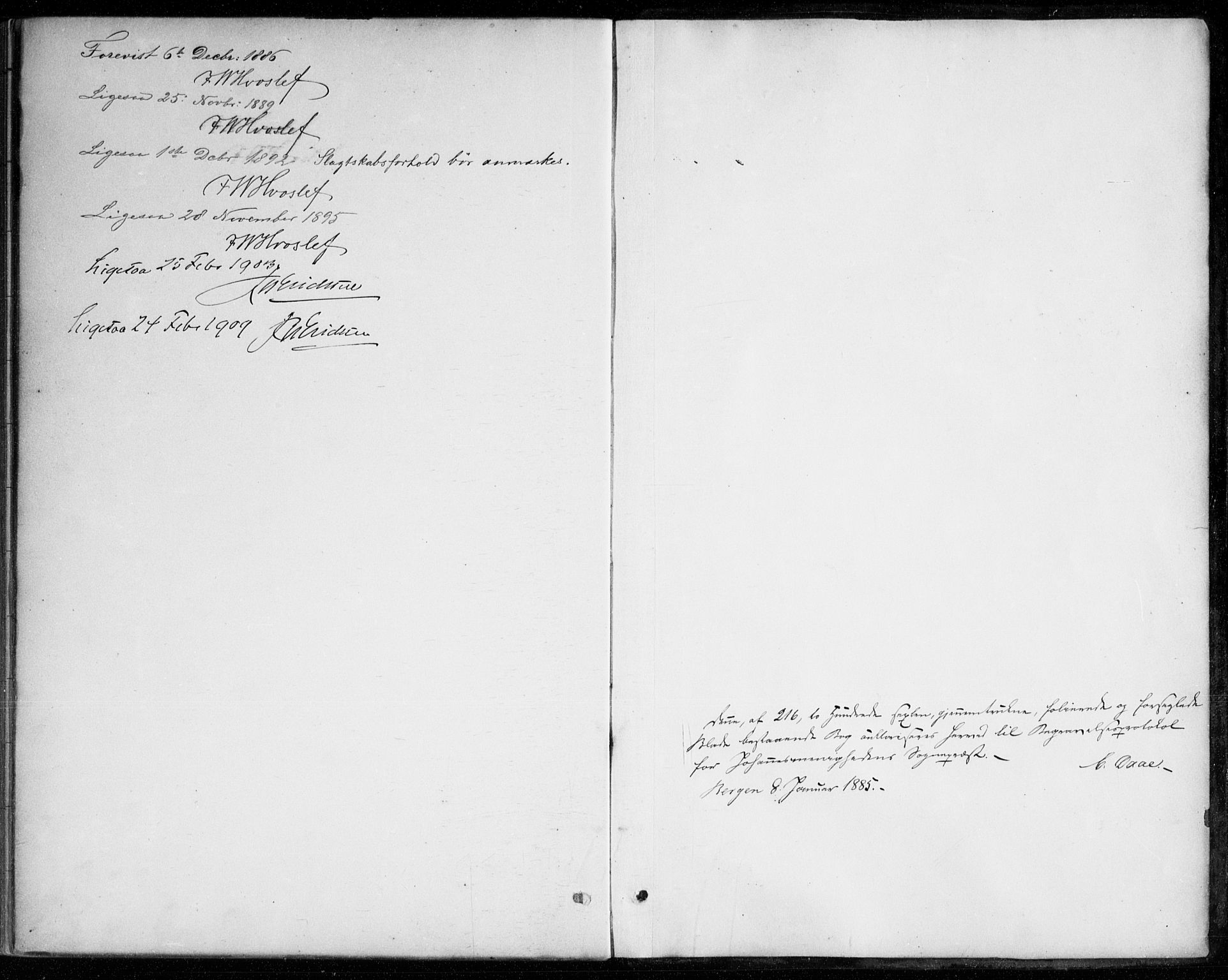 Johanneskirken sokneprestembete, SAB/A-76001/H/Haa/L0012: Parish register (official) no. D 1, 1885-1912