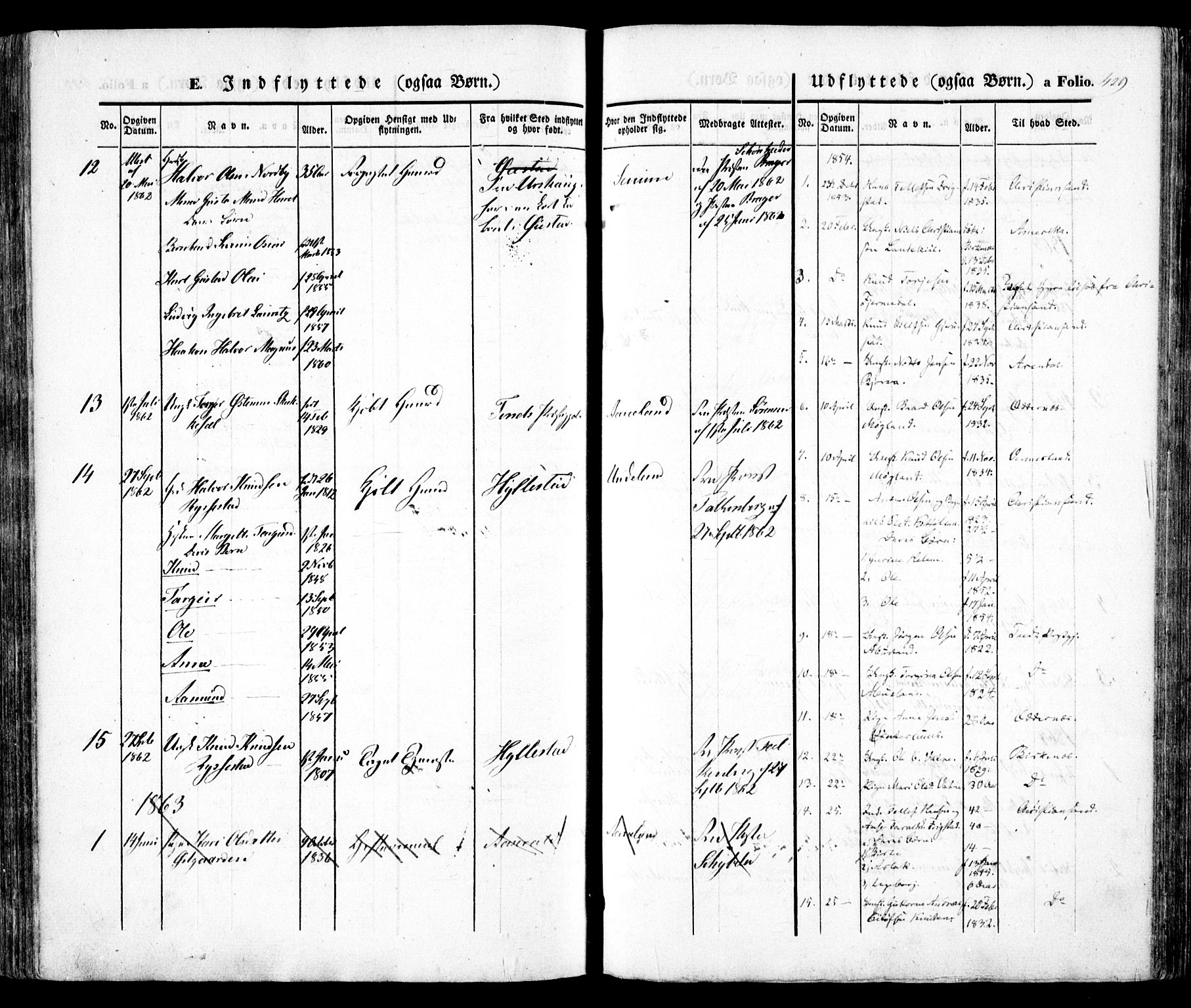 Evje sokneprestkontor, AV/SAK-1111-0008/F/Fa/Faa/L0005: Parish register (official) no. A 5, 1843-1865, p. 429