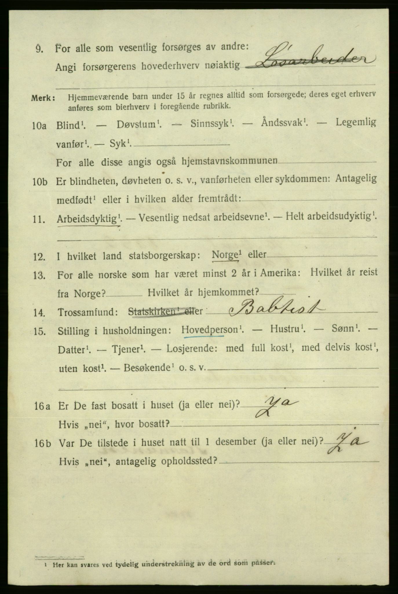 SAO, 1920 census for Fredrikshald, 1920, p. 12885