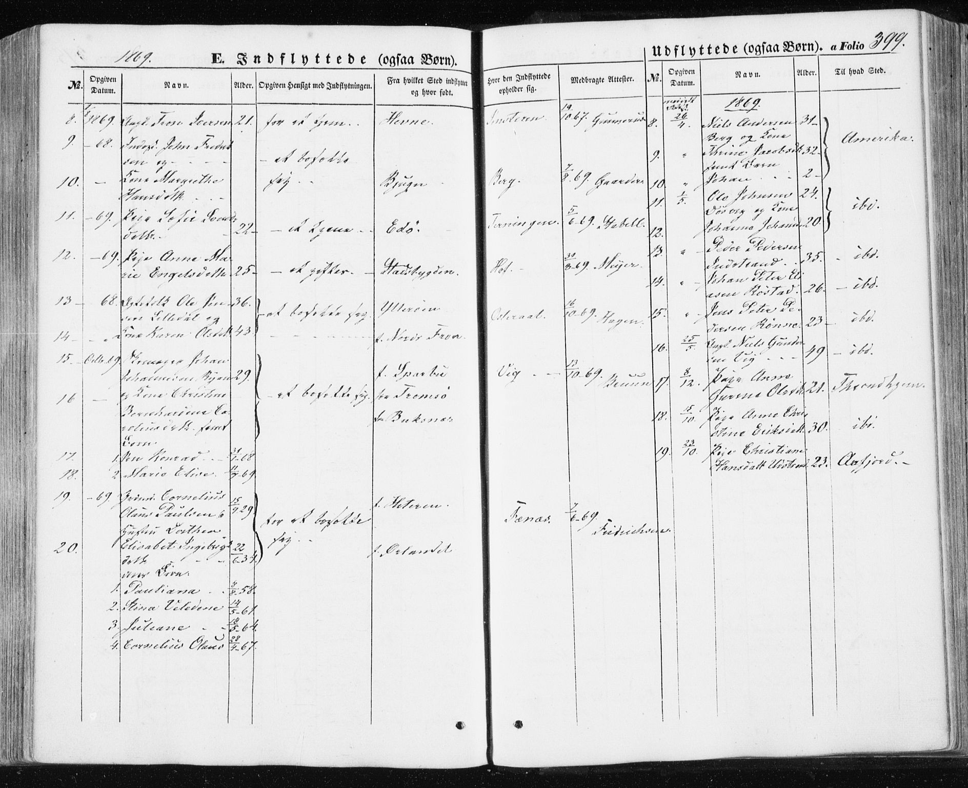 Ministerialprotokoller, klokkerbøker og fødselsregistre - Sør-Trøndelag, SAT/A-1456/659/L0737: Parish register (official) no. 659A07, 1857-1875, p. 399