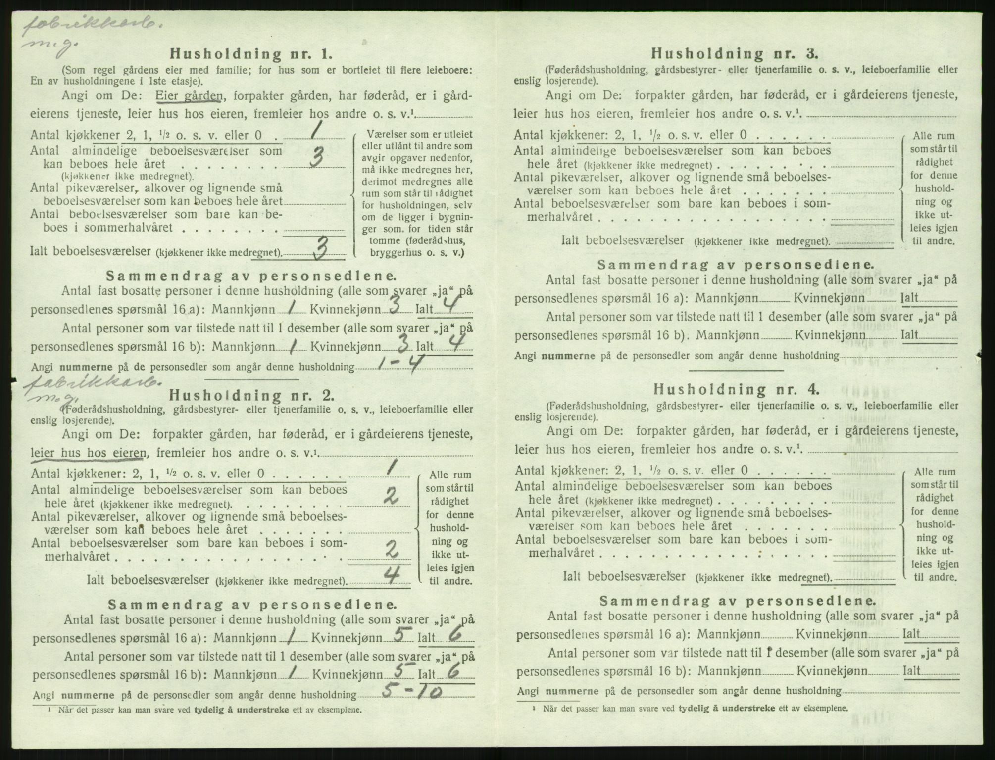 SAK, 1920 census for Stokken, 1920, p. 387