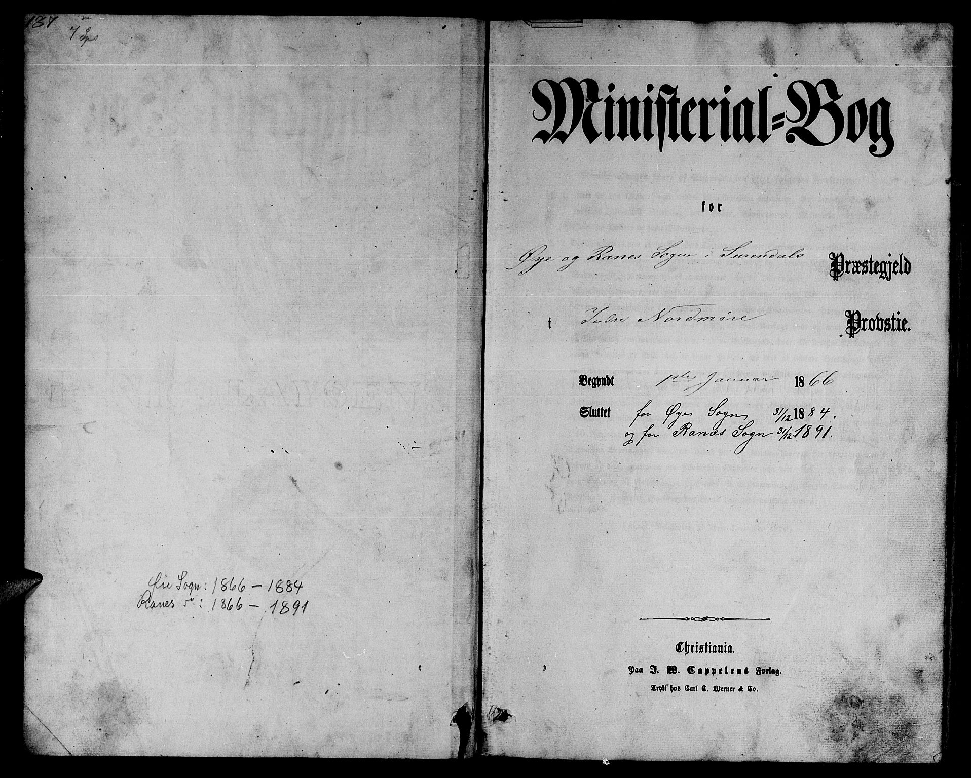 Ministerialprotokoller, klokkerbøker og fødselsregistre - Møre og Romsdal, SAT/A-1454/595/L1051: Parish register (copy) no. 595C03, 1866-1891