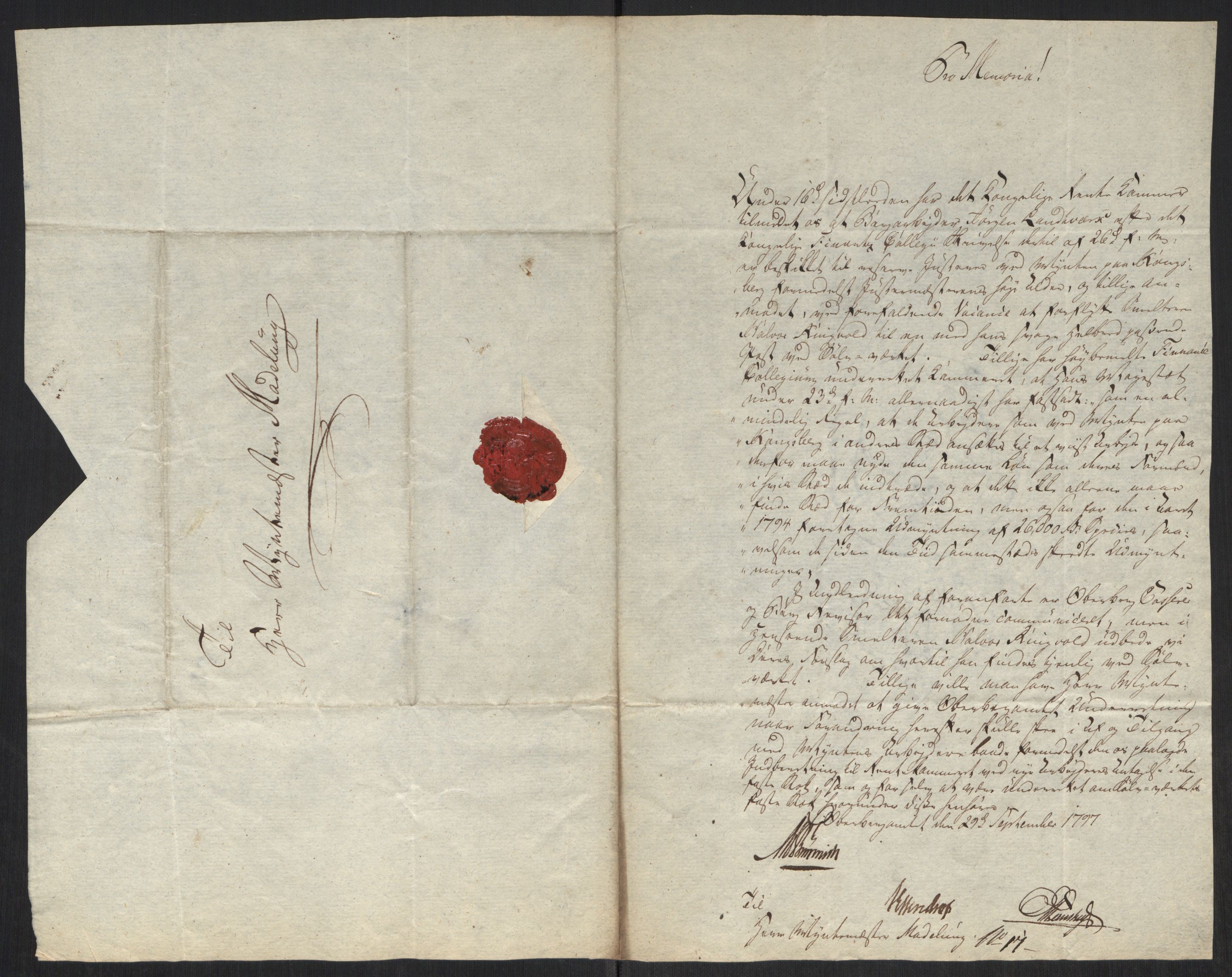 Rentekammeret inntil 1814, Realistisk ordnet avdeling, AV/RA-EA-4070/Oa/L0008: [Y6]: Embetsbrev til myntmesteren på Kongsberg (1797-1806 og 1808-1813), 1797-1813, p. 57