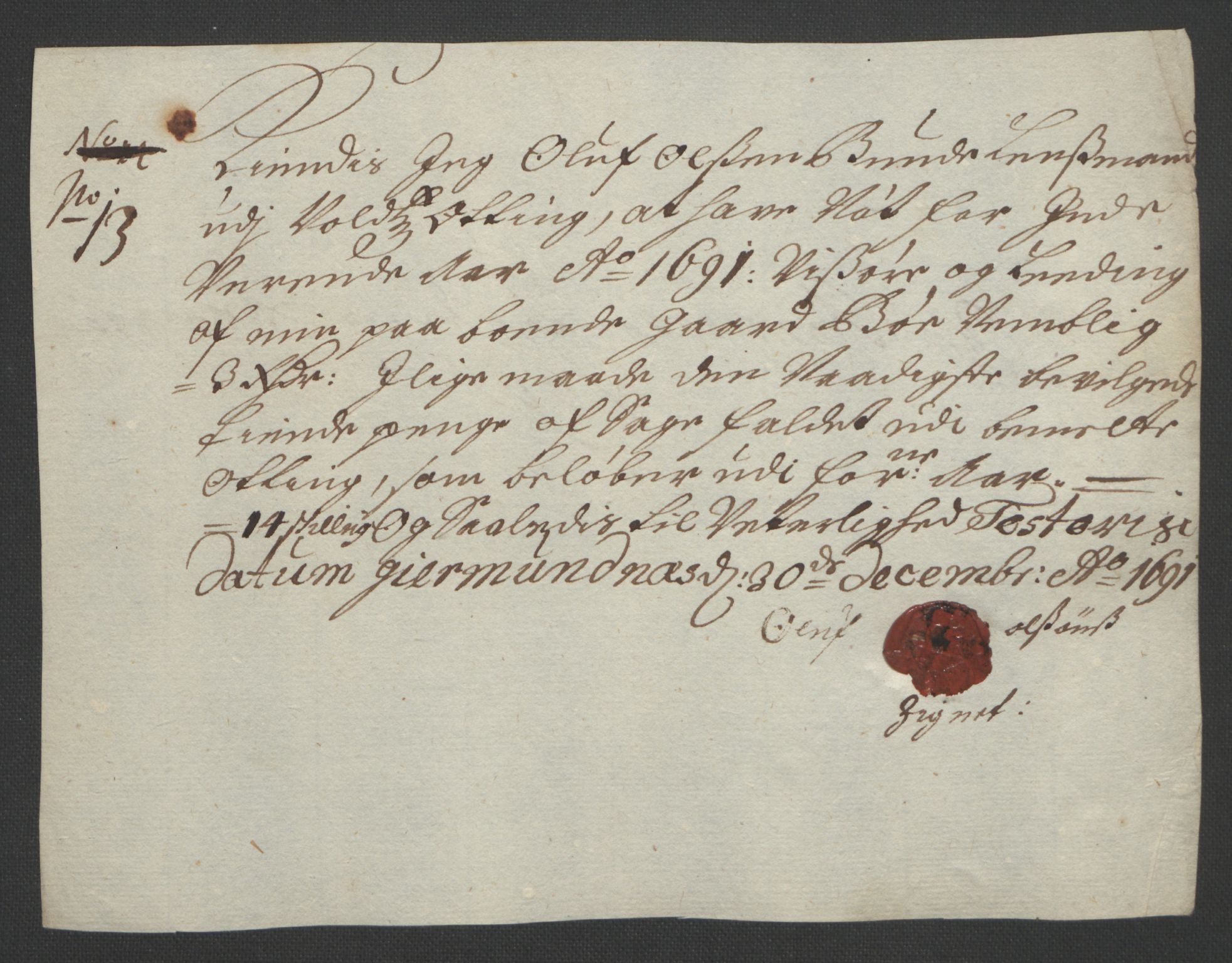 Rentekammeret inntil 1814, Reviderte regnskaper, Fogderegnskap, AV/RA-EA-4092/R55/L3649: Fogderegnskap Romsdal, 1690-1691, p. 361