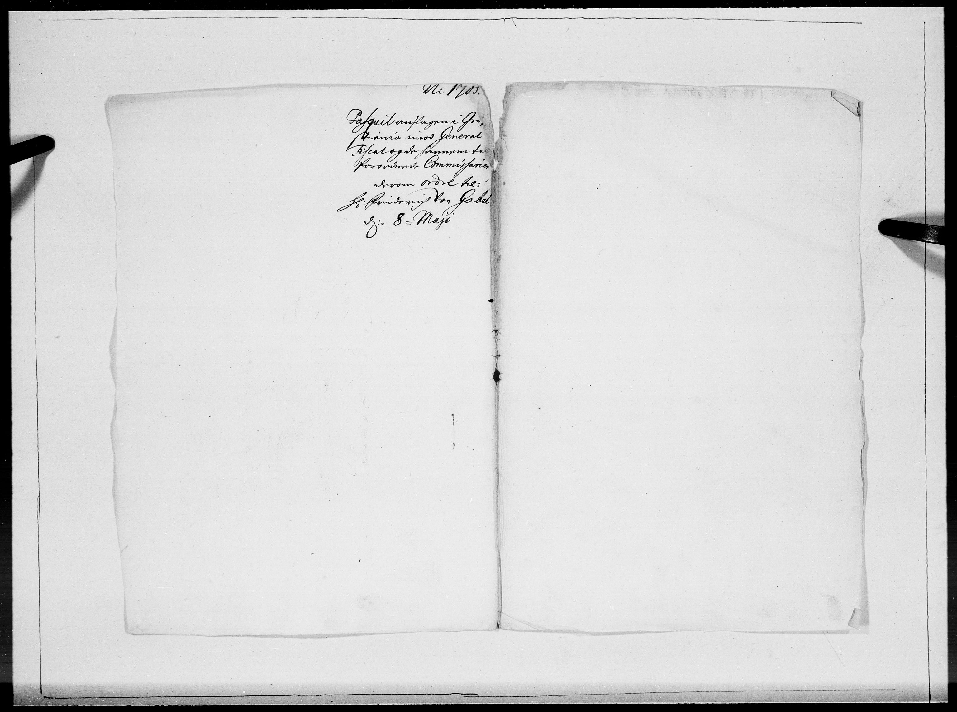 Danske Kanselli 1572-1799, RA/EA-3023/F/Fc/Fcc/Fcca/L0058: Norske innlegg 1572-1799, 1705, p. 262