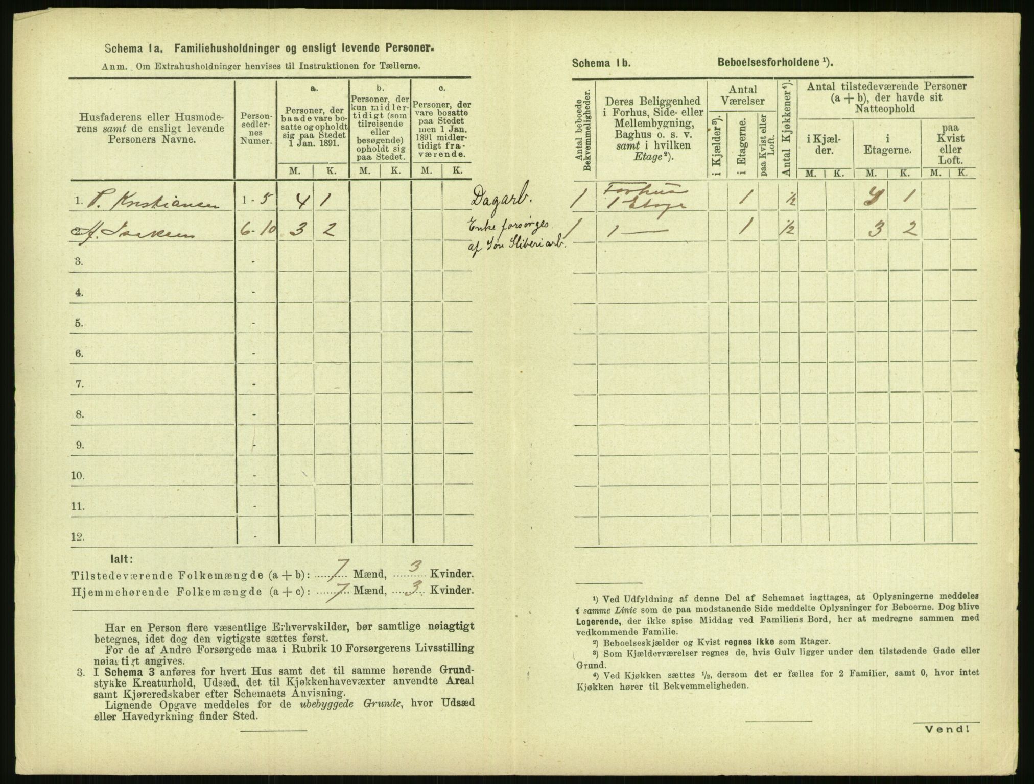 RA, 1891 census for 0806 Skien, 1891, p. 449