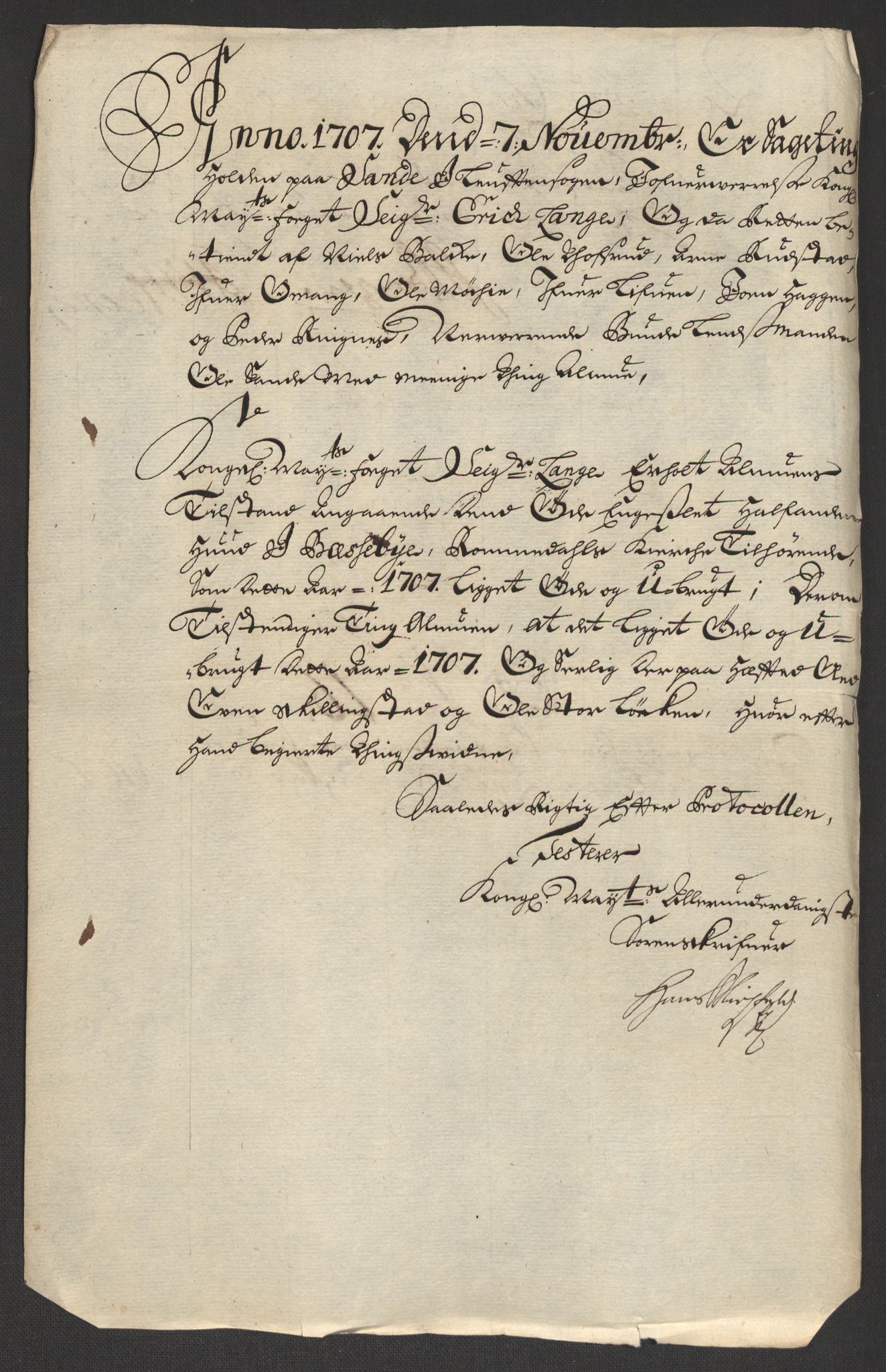 Rentekammeret inntil 1814, Reviderte regnskaper, Fogderegnskap, AV/RA-EA-4092/R16/L1043: Fogderegnskap Hedmark, 1706-1707, p. 454