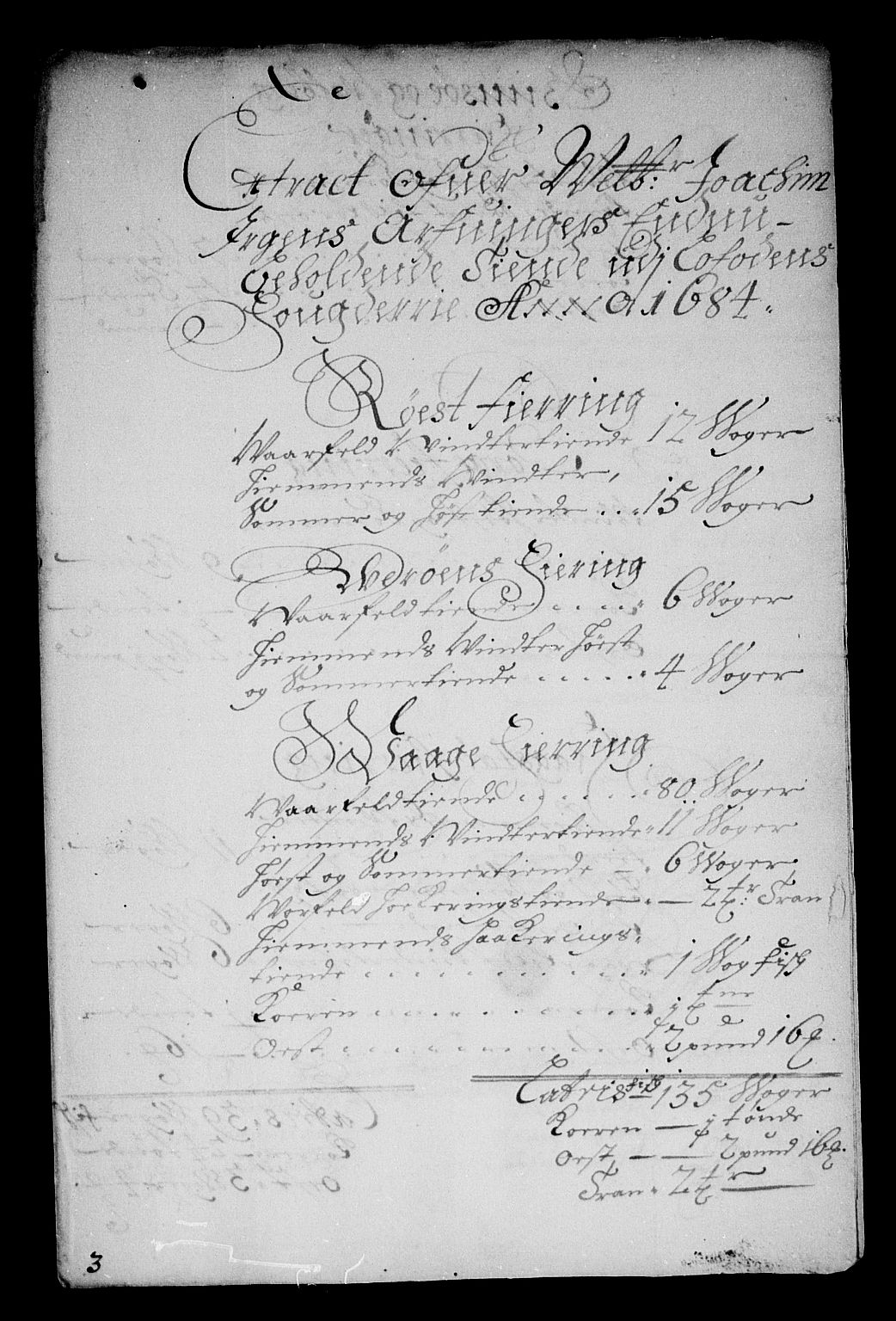 Rentekammeret inntil 1814, Reviderte regnskaper, Stiftamtstueregnskaper, Trondheim stiftamt og Nordland amt, RA/EA-6044/R/Rg/L0077: Trondheim stiftamt og Nordland amt, 1684