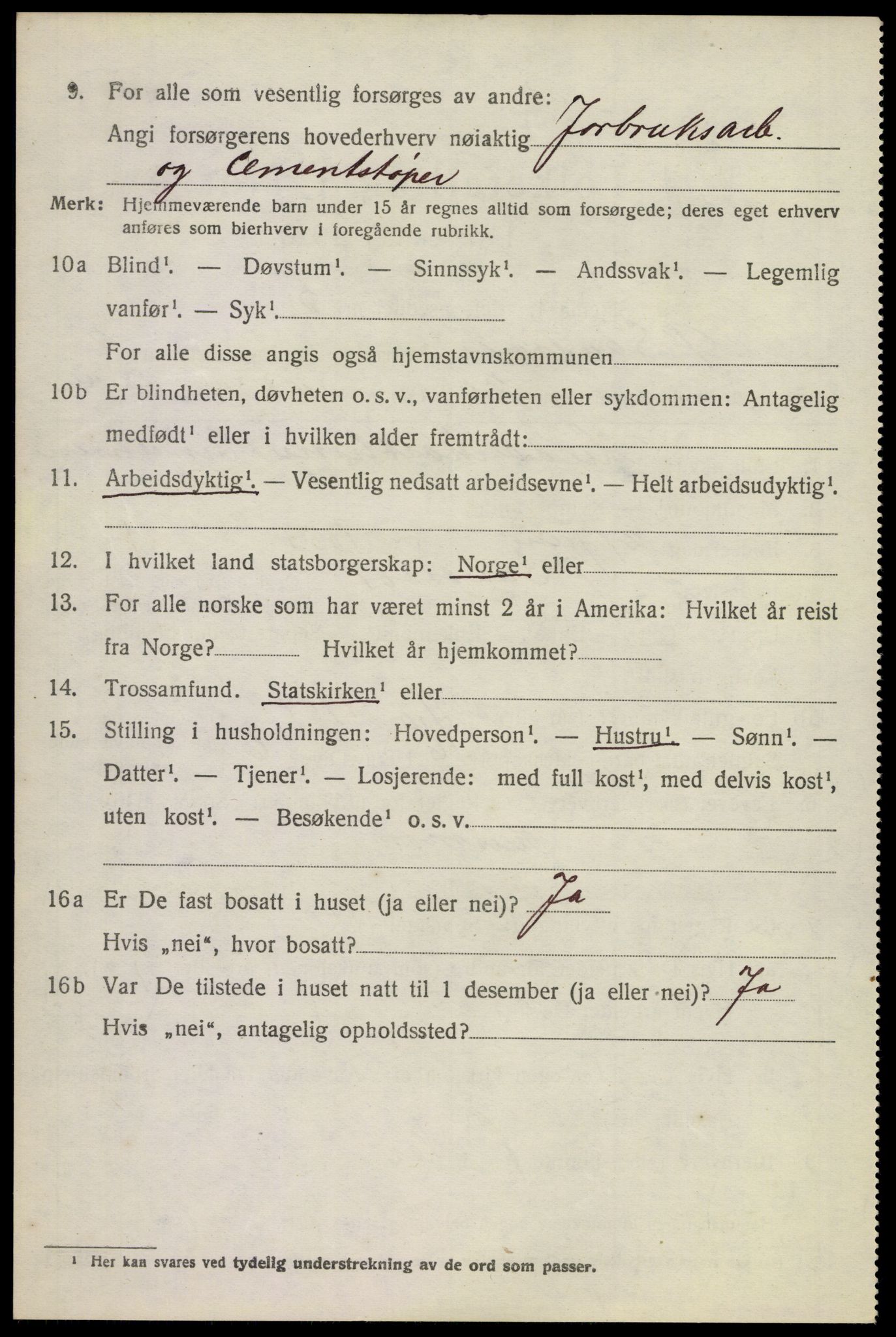 SAKO, 1920 census for Øvre Sandsvær, 1920, p. 1949