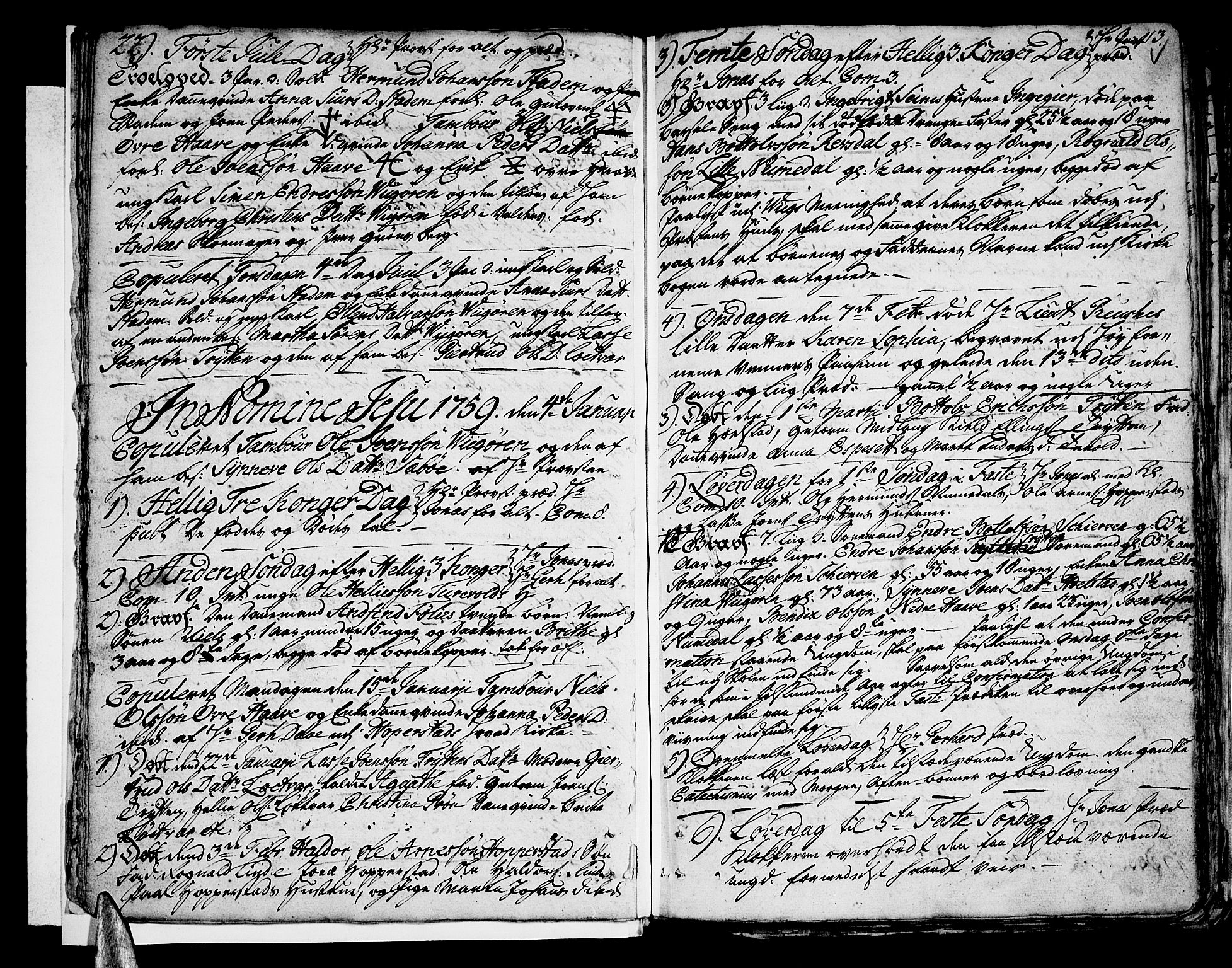 Vik sokneprestembete, SAB/A-81501: Parish register (official) no. A 3 /1, 1755-1771, p. 13