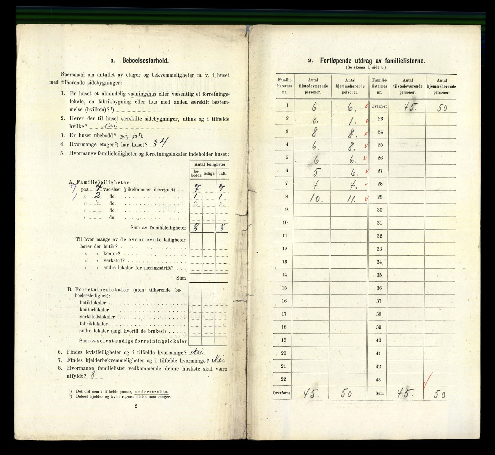 RA, 1910 census for Trondheim, 1910, p. 11698