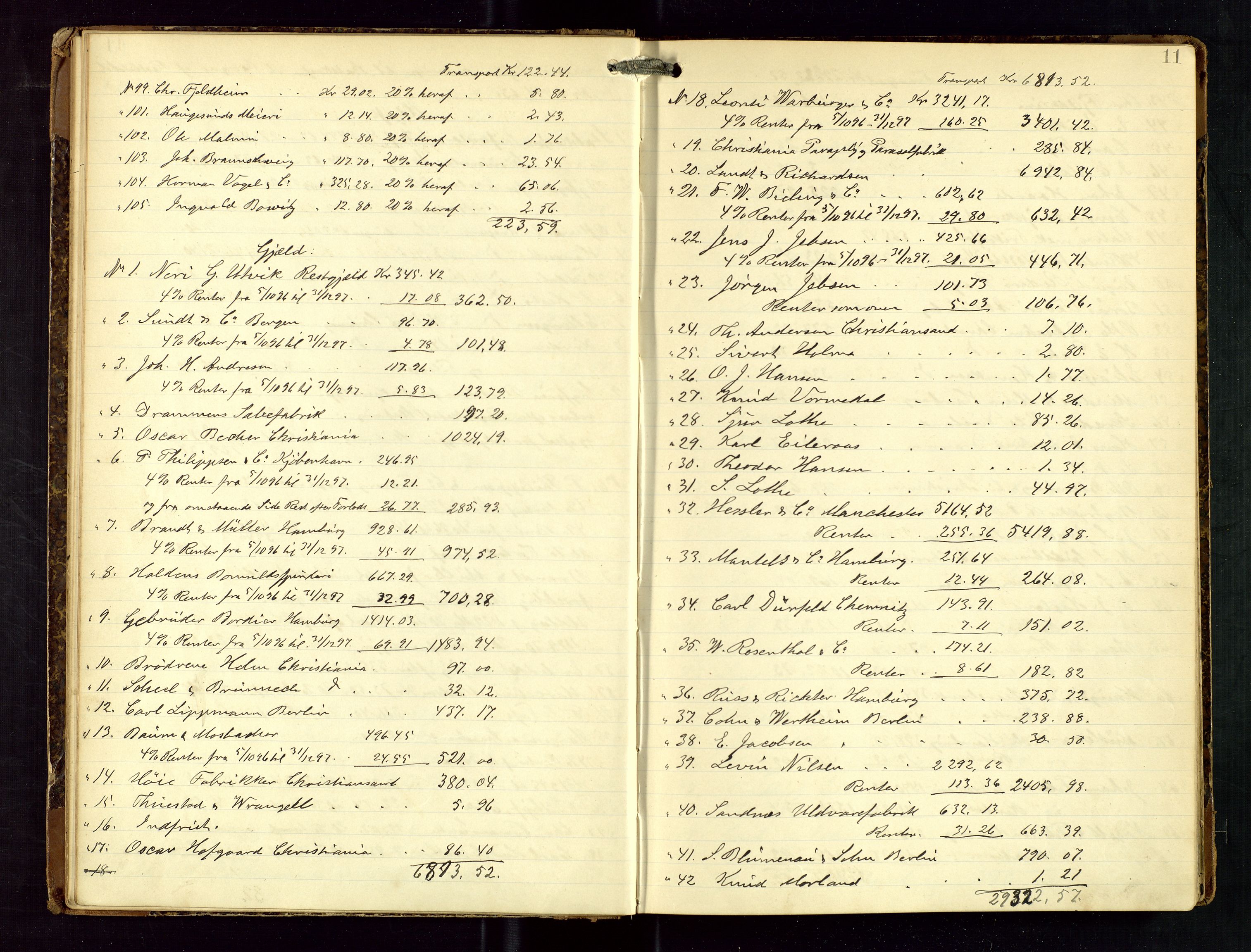 Haugesund tingrett, AV/SAST-A-101415/01/IV/IVD/L0001: Skifteutlodningsprotokoll, med register, 1897-1904, p. 10b-11a