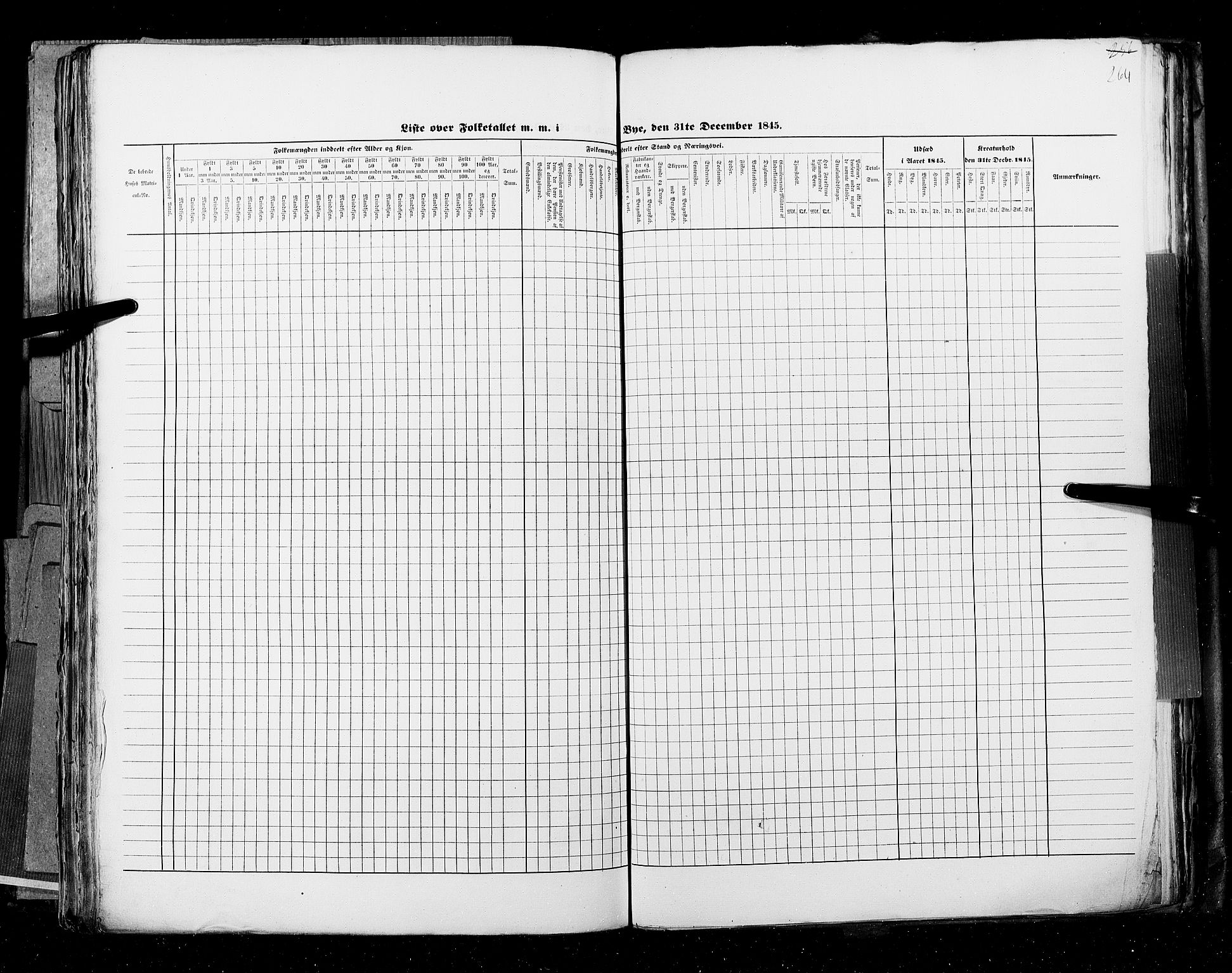 RA, Census 1845, vol. 11: Cities, 1845, p. 264