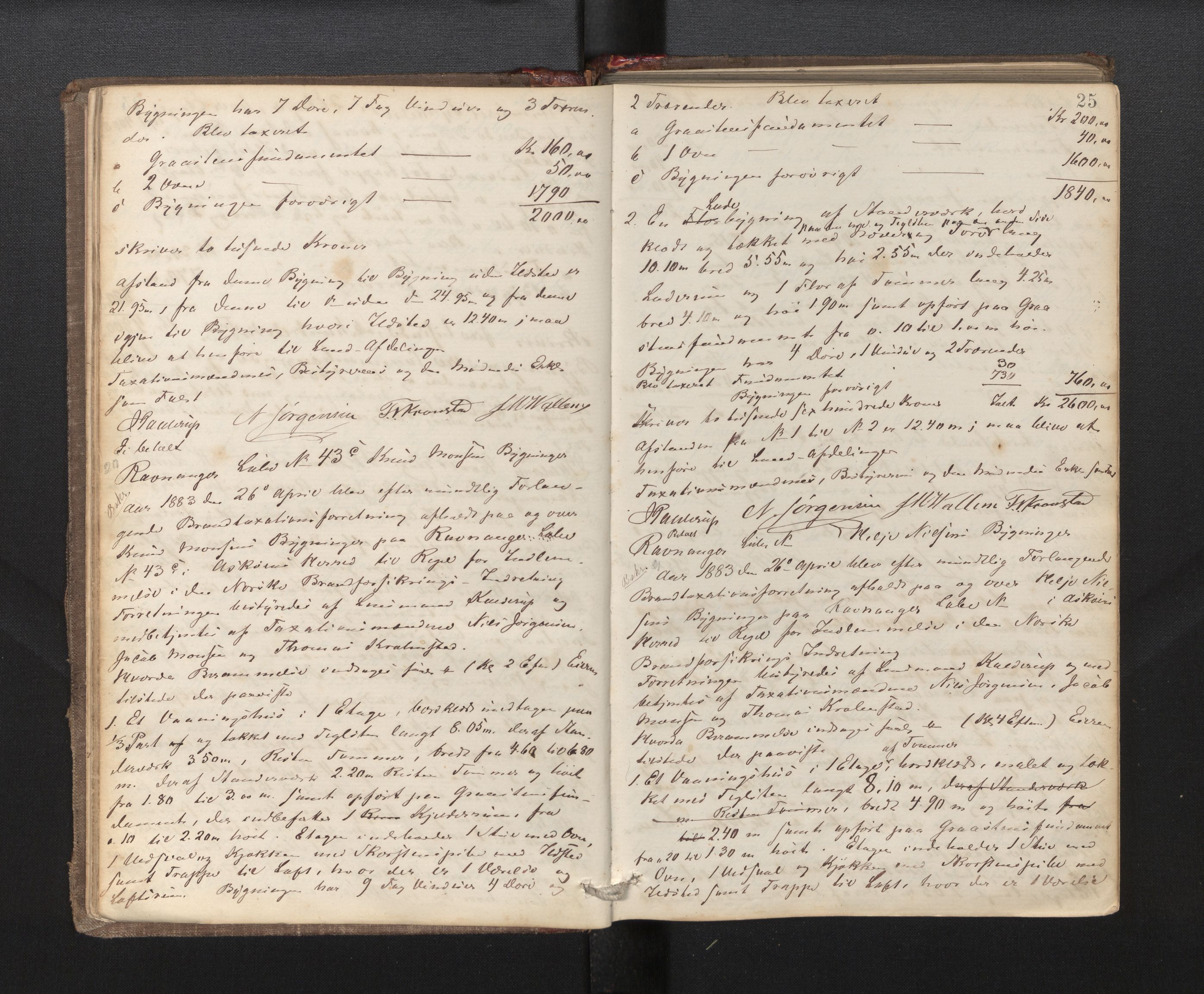Lensmannen i Årstad, AV/SAB-A-36201/0012/L0007: Branntakstprotokoll, 1882-1889, p. 25