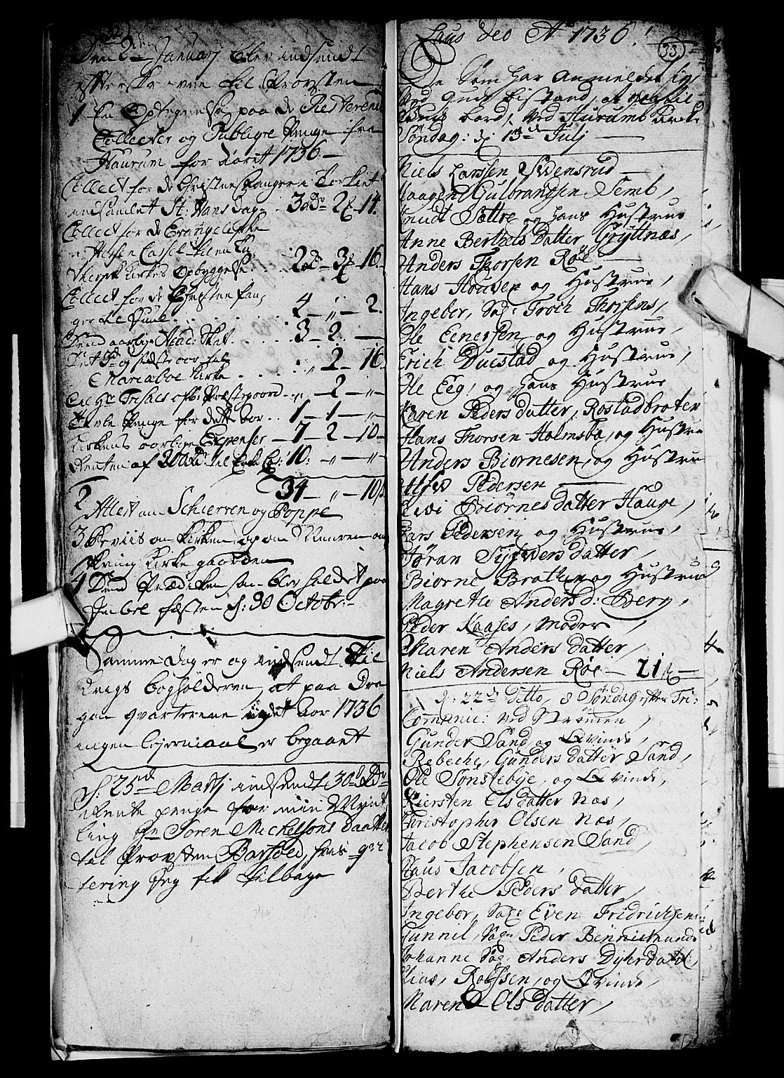Hurum kirkebøker, SAKO/A-229/F/Fa/L0005: Parish register (official) no. 5, 1735-1739, p. 32-33