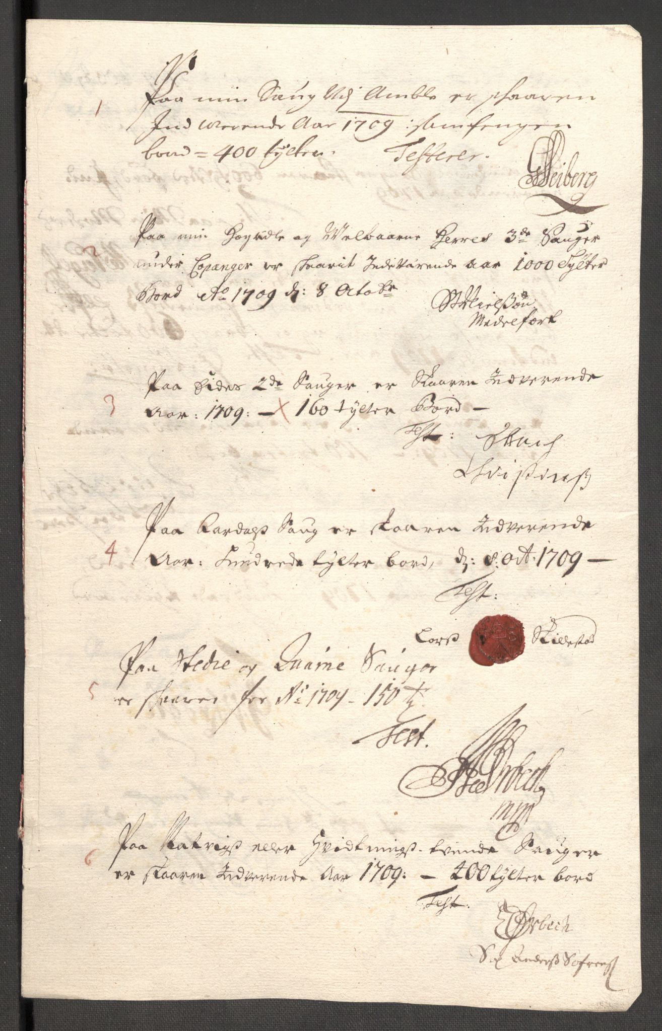 Rentekammeret inntil 1814, Reviderte regnskaper, Fogderegnskap, AV/RA-EA-4092/R52/L3316: Fogderegnskap Sogn, 1709-1710, p. 134