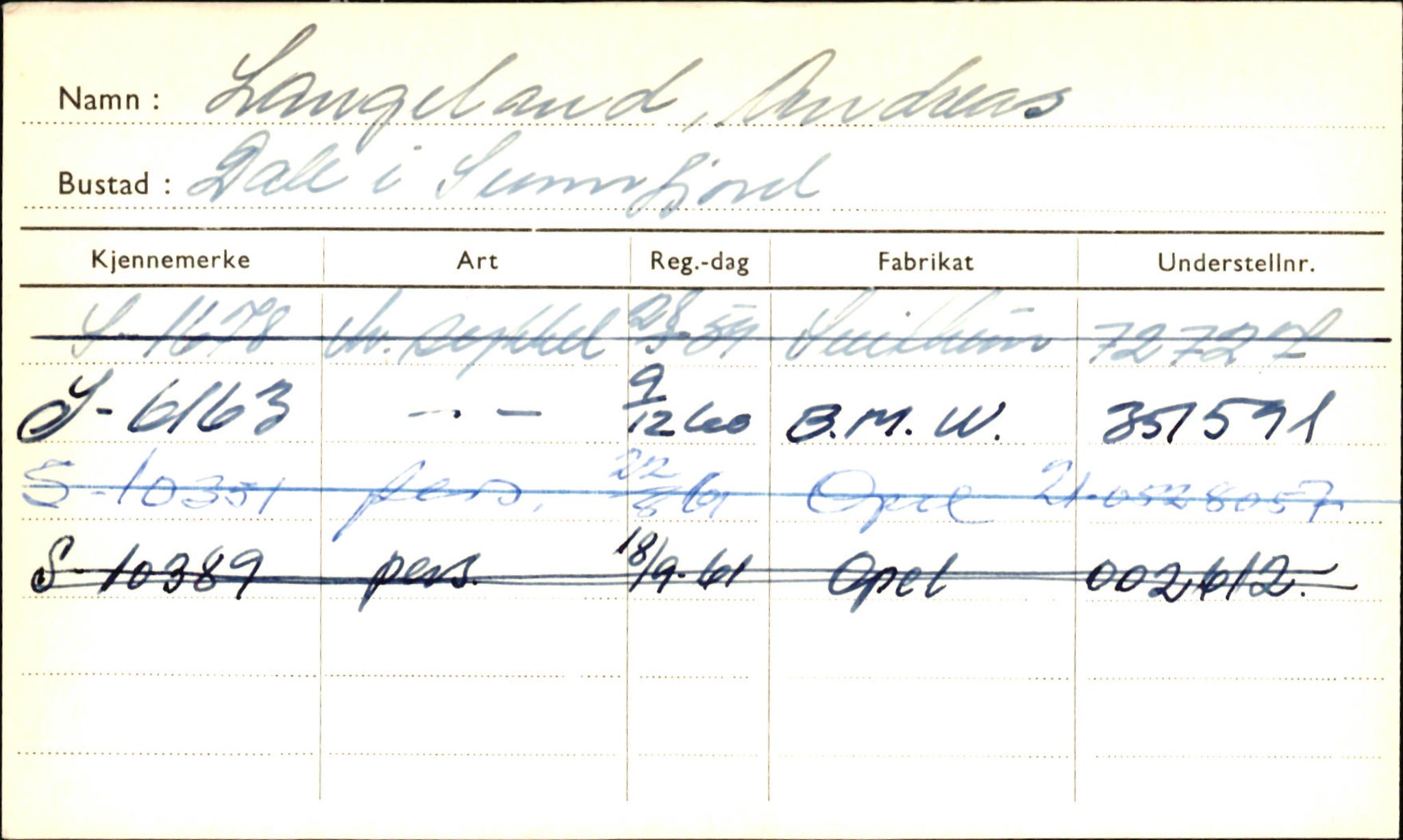 Statens vegvesen, Sogn og Fjordane vegkontor, AV/SAB-A-5301/4/F/L0001B: Eigarregister Fjordane til 1.6.1961, 1930-1961, p. 415