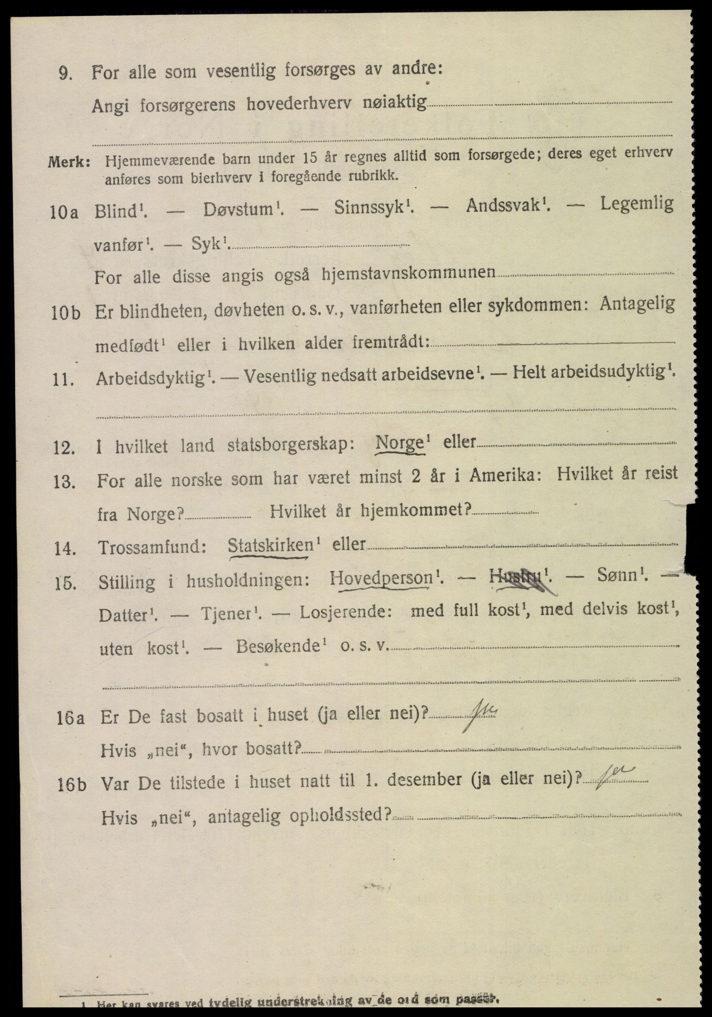 SAT, 1920 census for Veøy, 1920, p. 1672