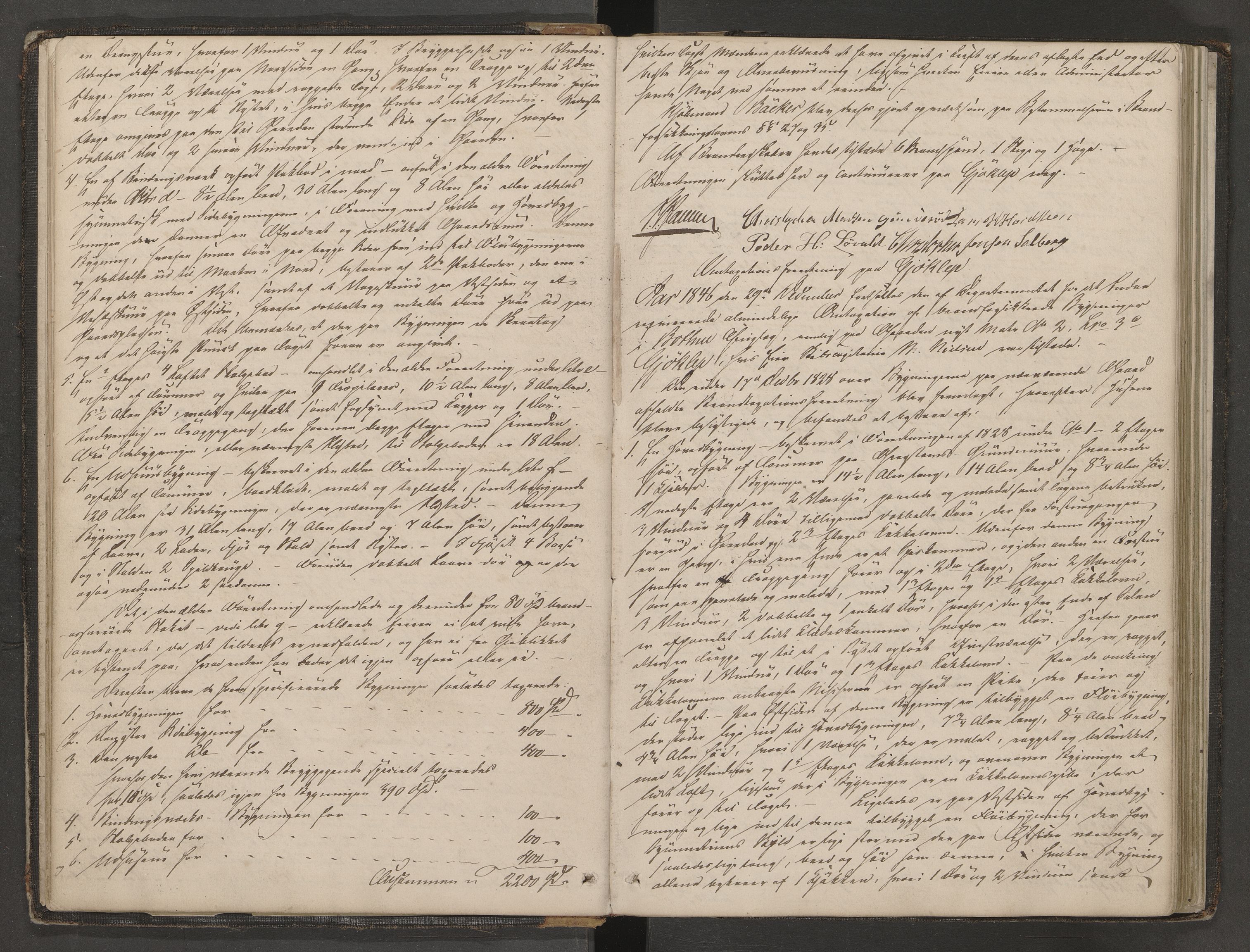 Botne lensmannskontor, AV/SAKO-A-534/Y/Yf/Yfa/L0001: Branntakstprotokoll, 1846-1869