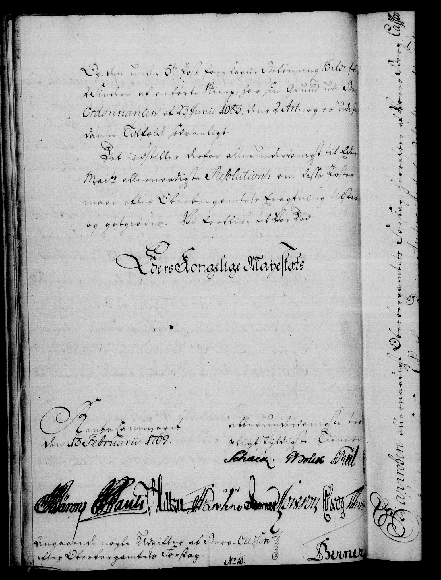 Rentekammeret, Kammerkanselliet, AV/RA-EA-3111/G/Gf/Gfa/L0051: Norsk relasjons- og resolusjonsprotokoll (merket RK 52.51), 1769, p. 67