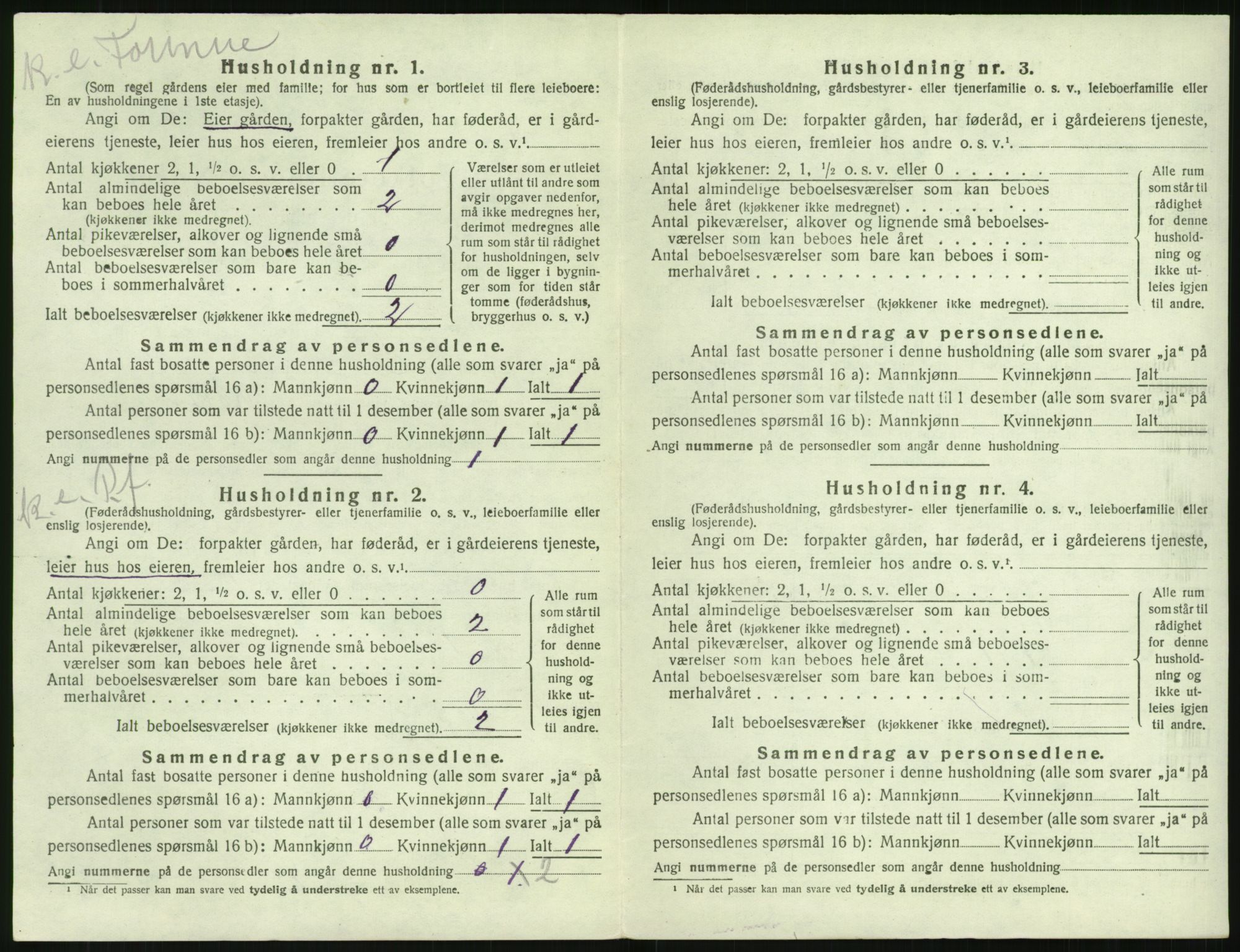 SAK, 1920 census for Tromøy, 1920, p. 236