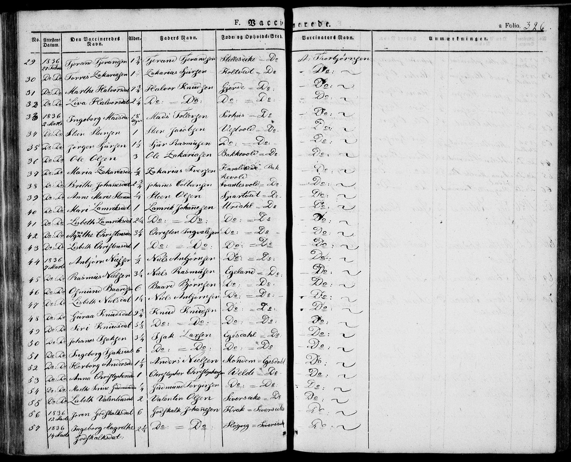 Skjold sokneprestkontor, AV/SAST-A-101847/H/Ha/Haa/L0005: Parish register (official) no. A 5, 1830-1856, p. 326