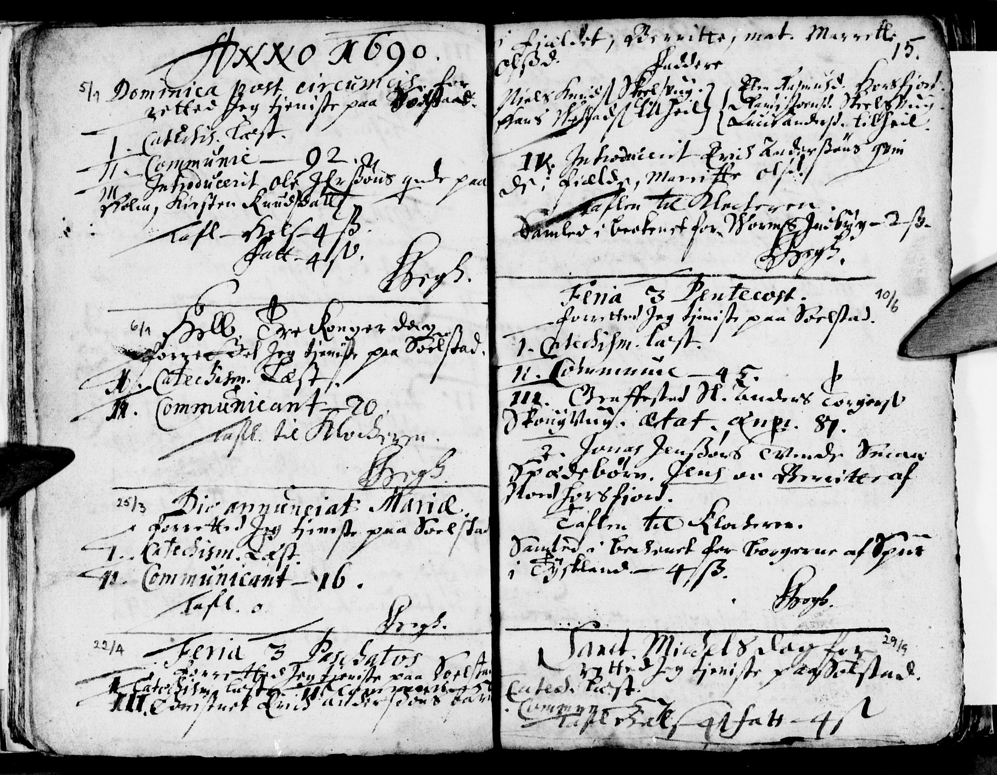 Ministerialprotokoller, klokkerbøker og fødselsregistre - Nordland, AV/SAT-A-1459/811/L0164: Parish register (official) no. 811A01, 1677-1762, p. 15