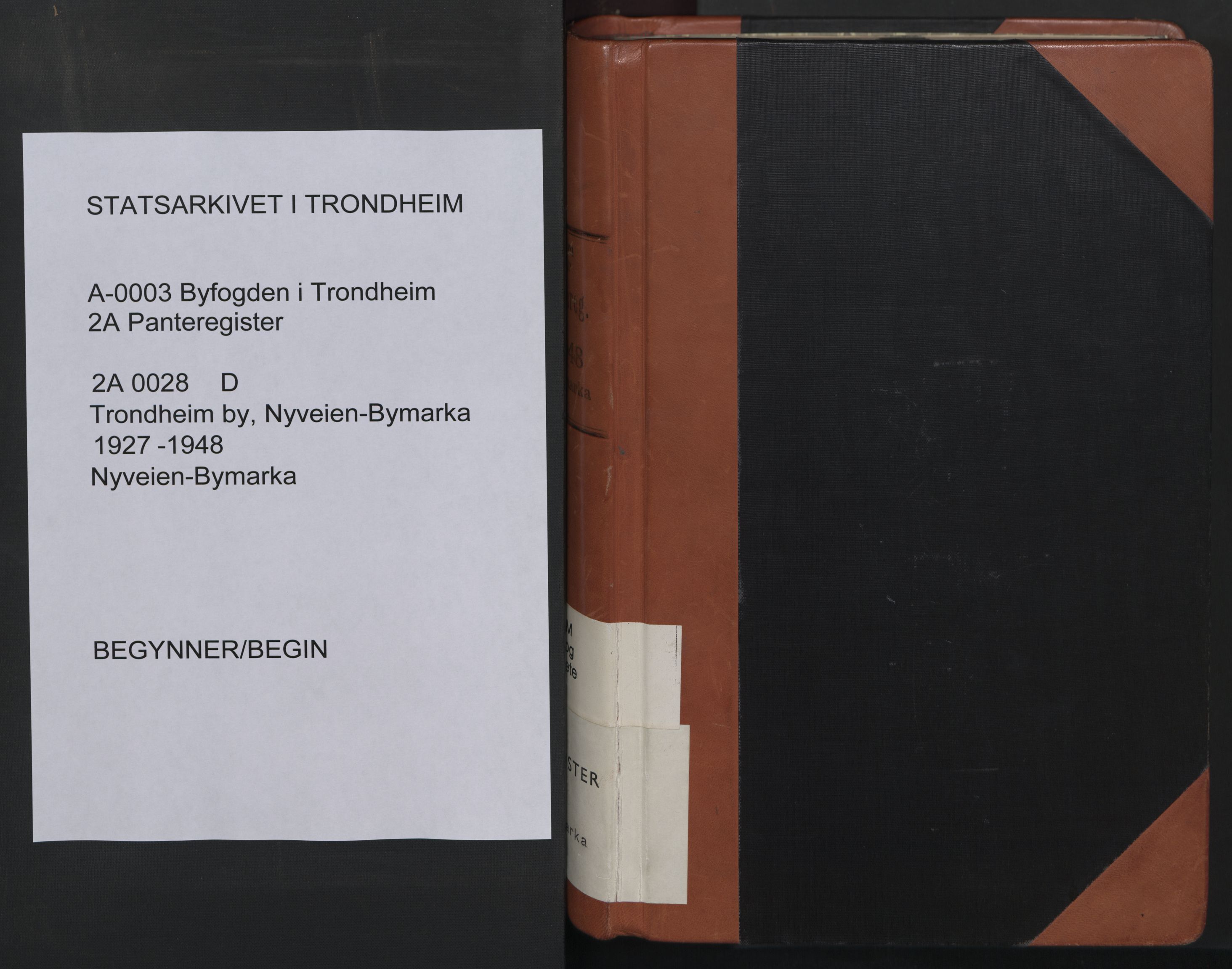 Trondheim byfogd, SAT/A-0003/1/2/2A/L0028: Mortgage register no. D / 2A 28, 1927-1948